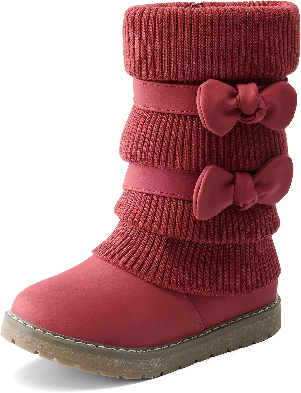 DREAM PAIRS Girl's Winter Snow Boots, Faux Fur