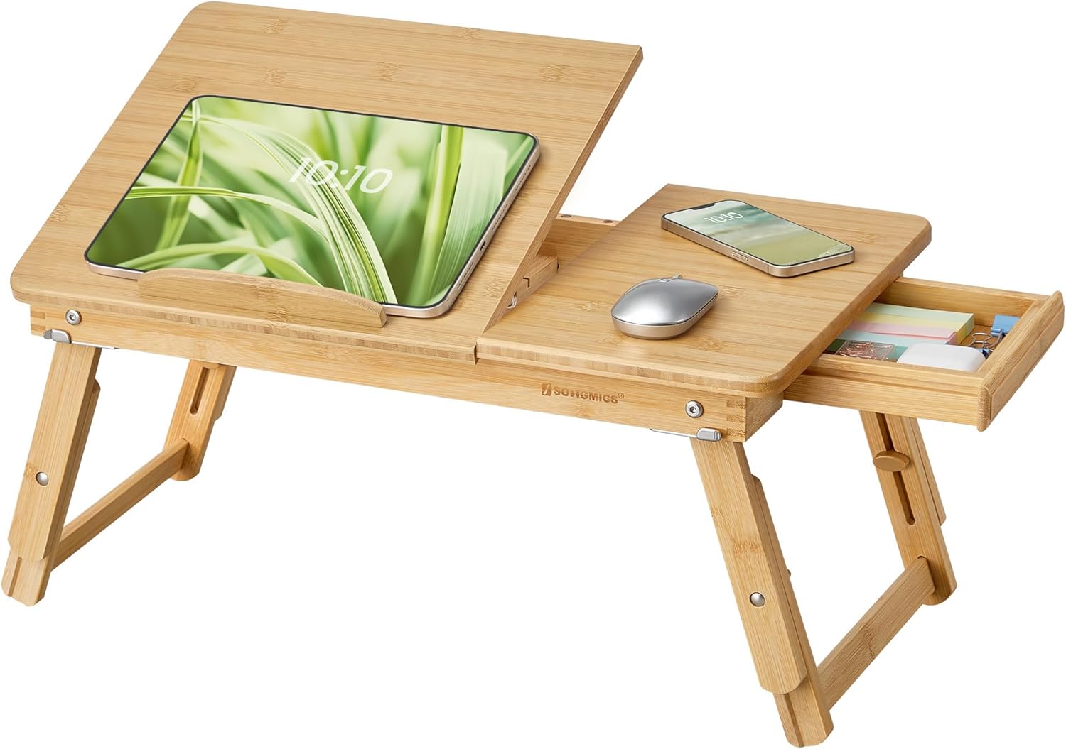 SONGMICS Bed Laptop Desk, Folding Bed Tray for