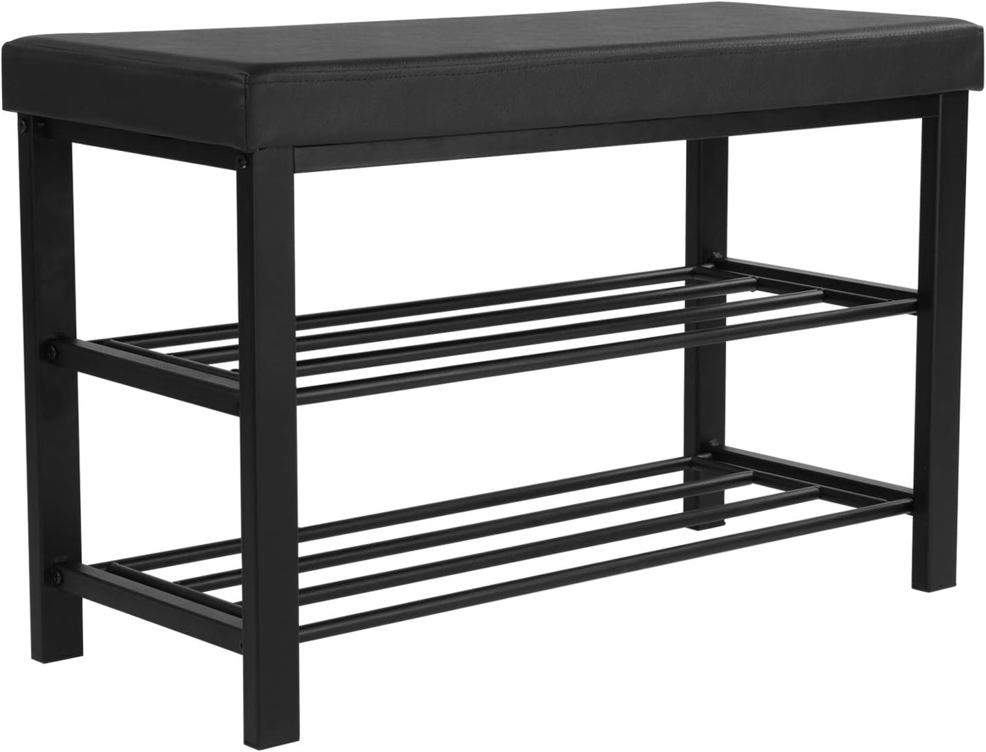 SONGMICS Shoe Bench, 3-Tier Shoe Rack for Entryway,