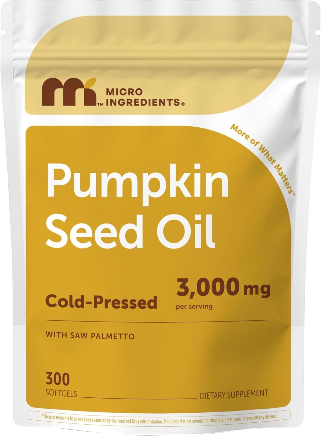 Micro Ingredients Pumpkin Seed Oil with Saw Palmetto,