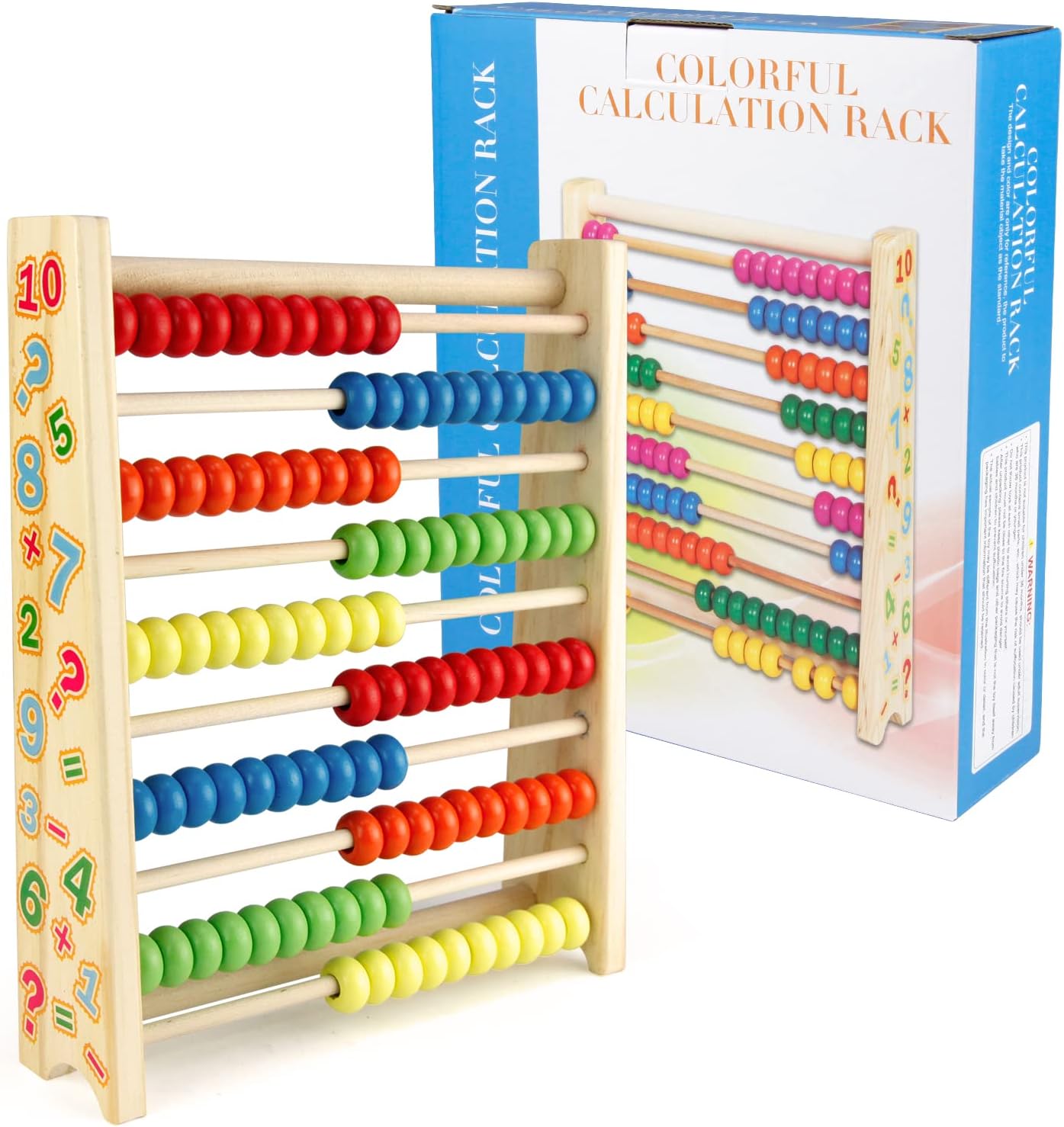 Sealive Classic Wooden Abacus for Kids Math, Educational