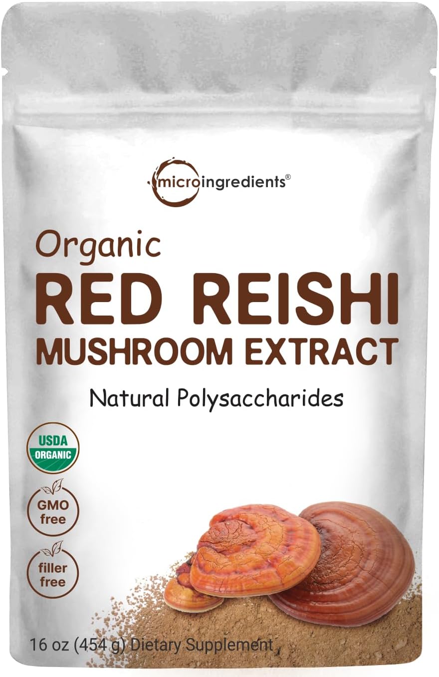 Micro Ingredients Organic Reishi Mushroom Extract, 16 oz,