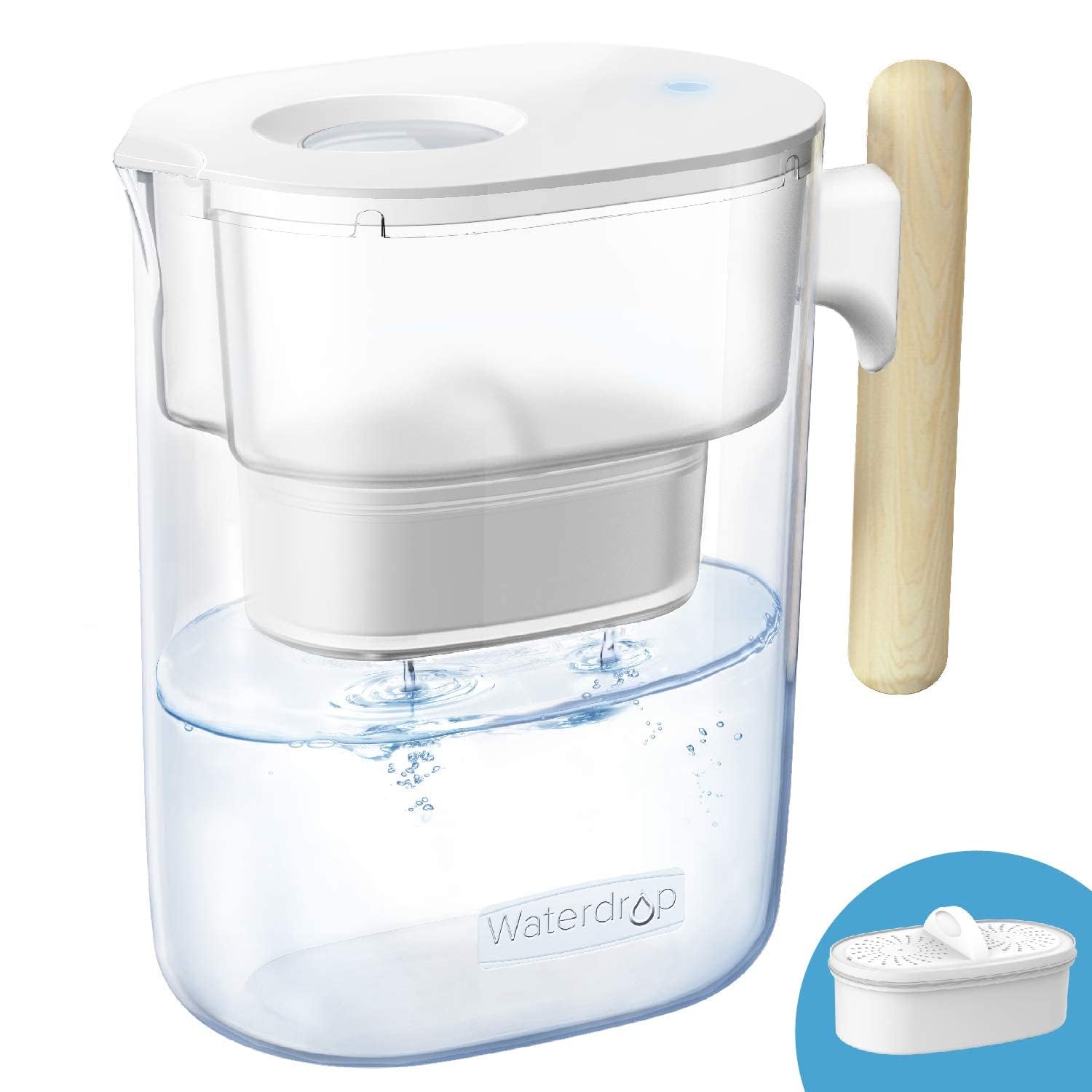 Waterdrop PT-04C Water Filter Pitcher, 10-Cup Capacity, NSF
