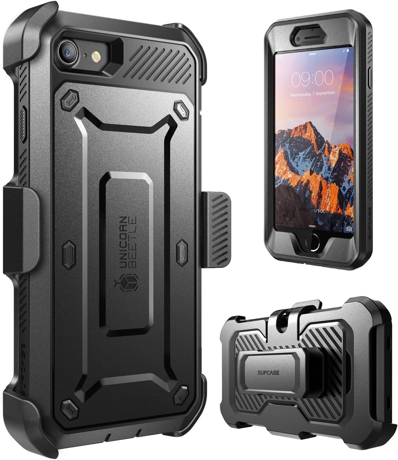 SUPCASE for iPhone 8 Plus Case with Belt-Clip
