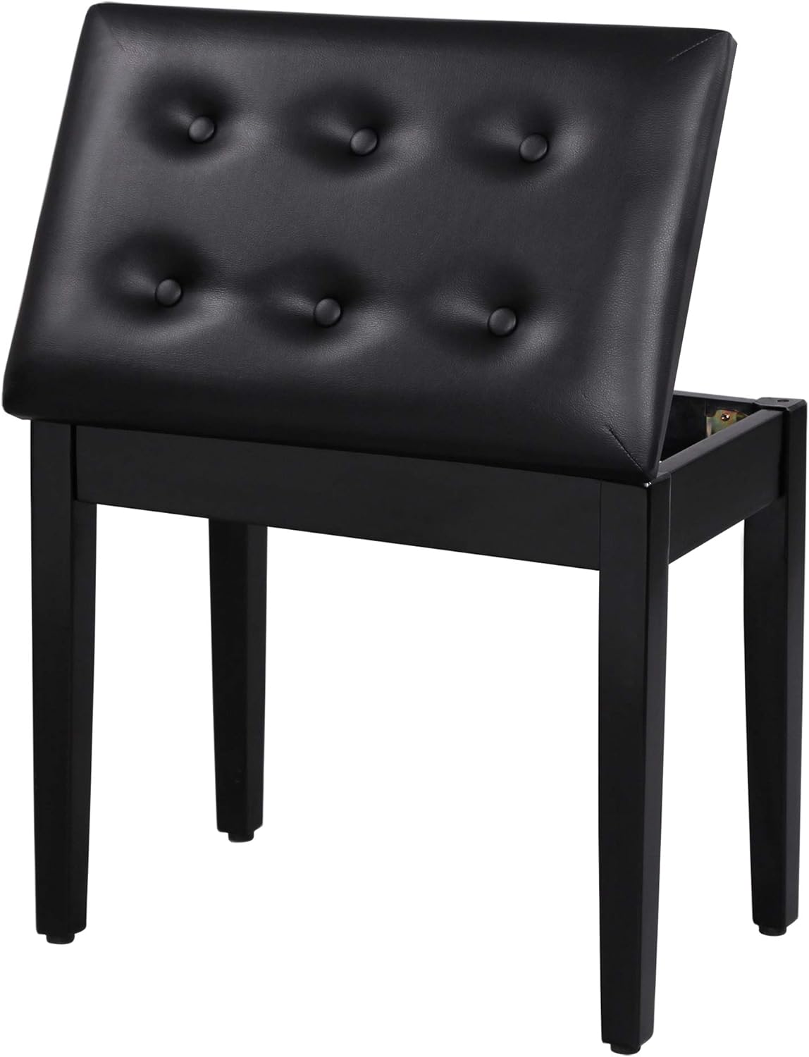 SONGMICS Piano Bench with Padded Cushion and Storage
