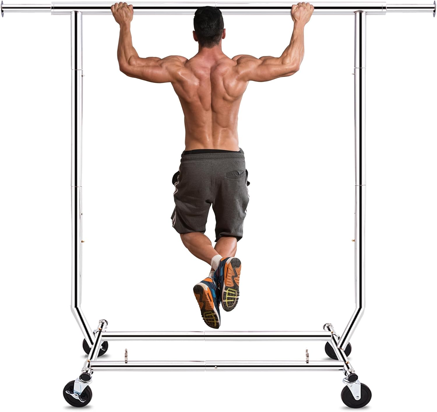 HOKEEPER Clothes Rack, Rolling Clothing Racks for Hanging