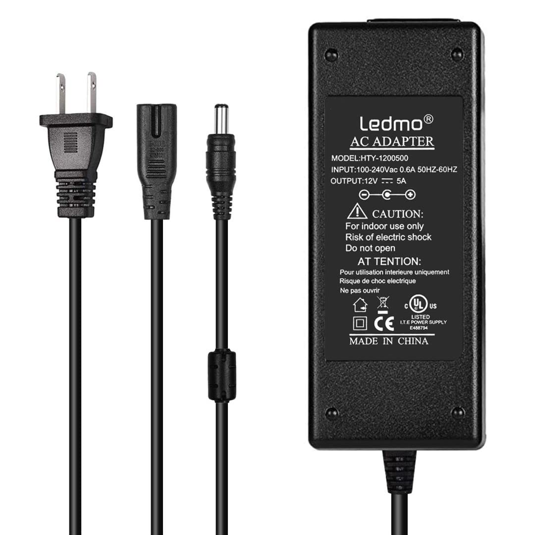 LEDMO 12V 5A 60W AC to DC Power