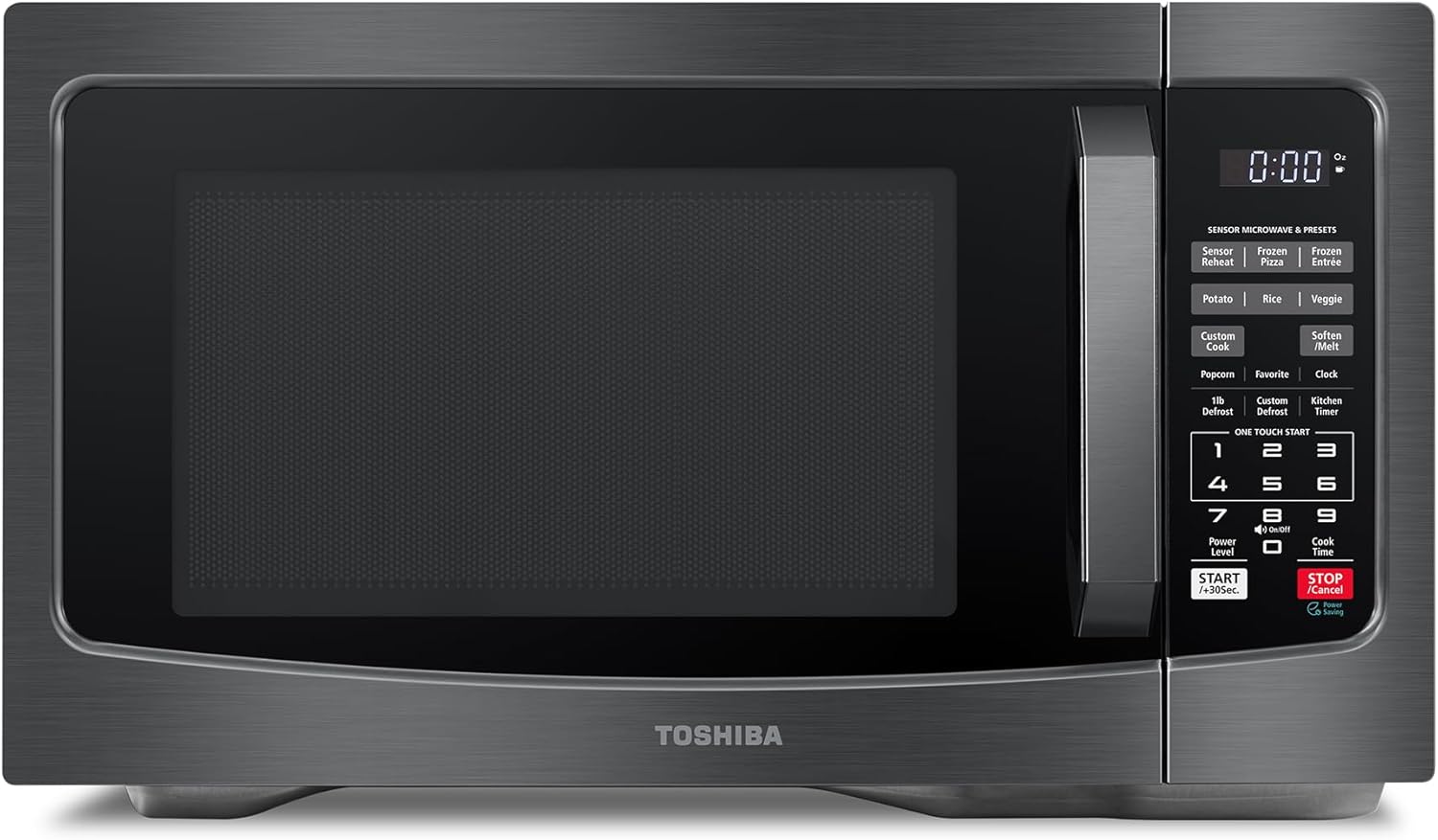 TOSHIBA EM131A5C-BS Countertop Microwave Oven, 1.2 Cu Ft,