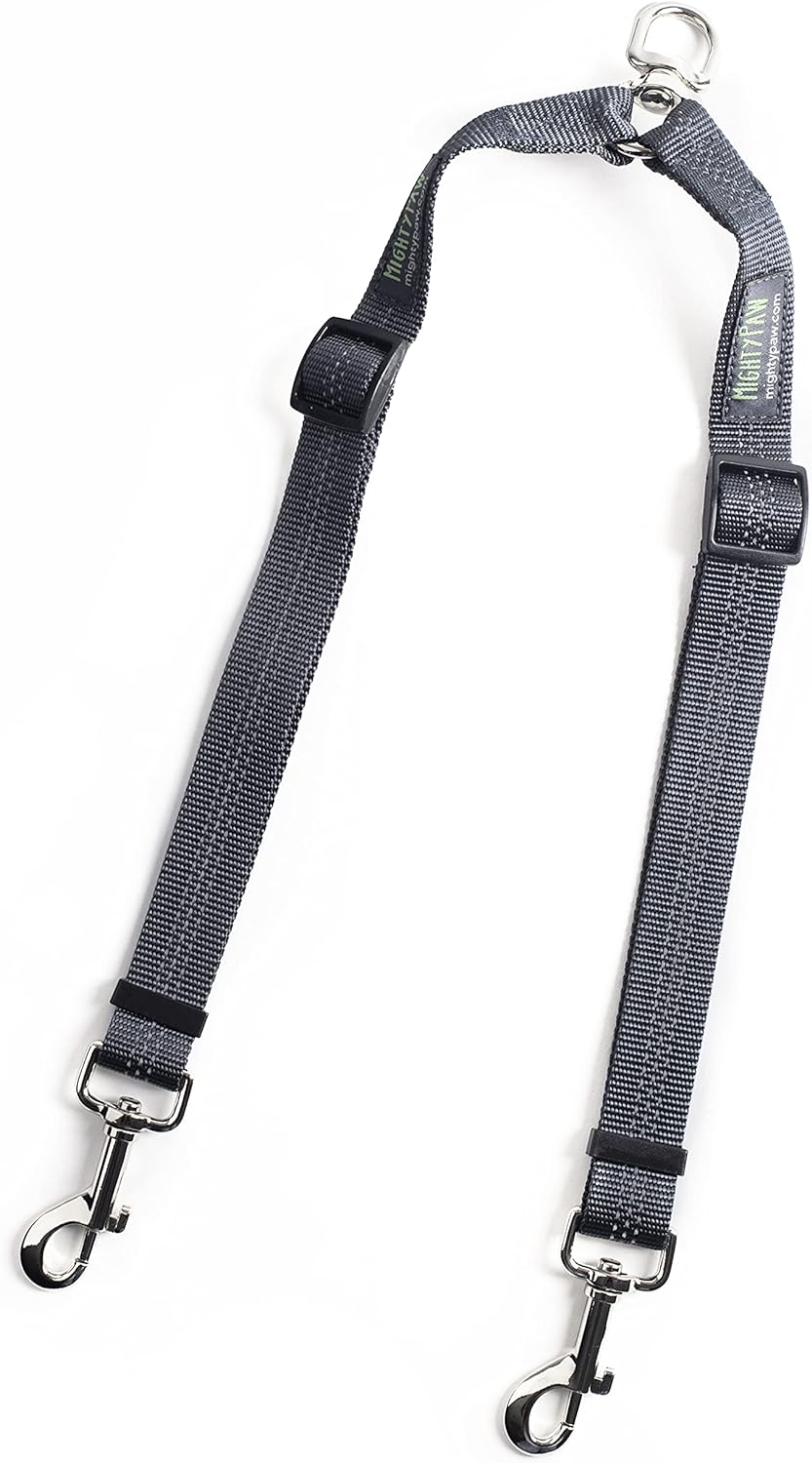 Mighty Paw Double Dog Leash, No-Tangle Split Lead