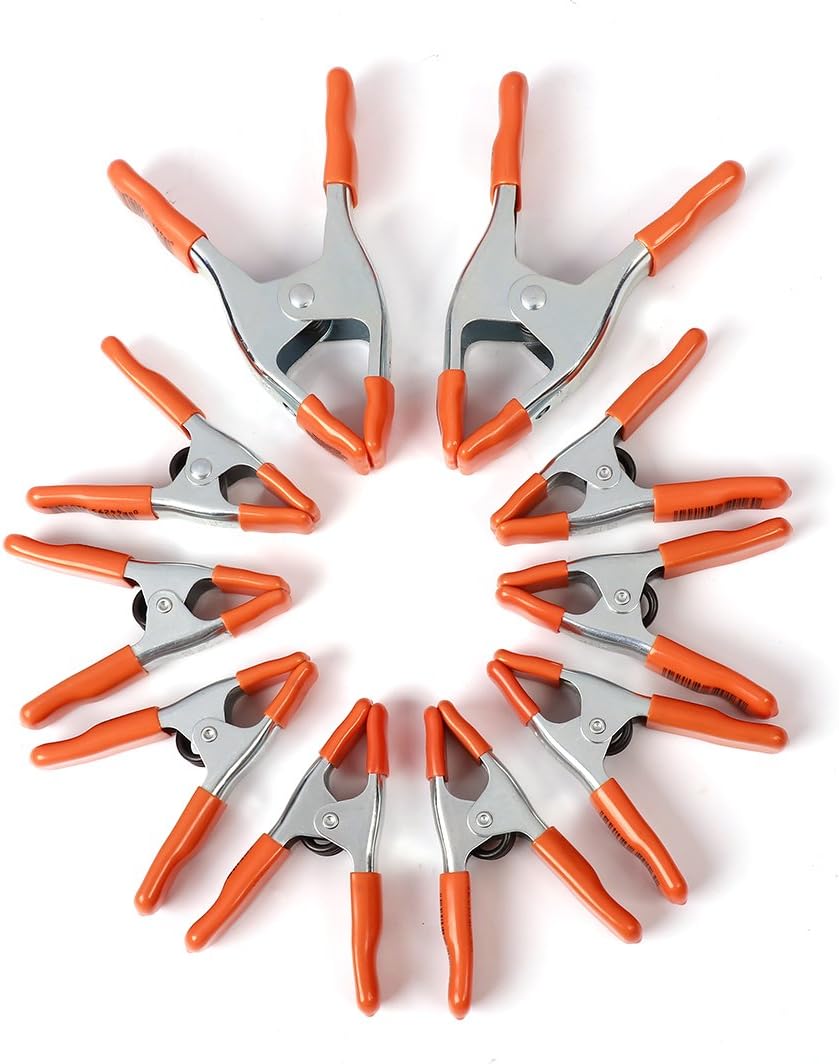 PONY Heavy Duty Metal Spring Clamps Set, 6-inch