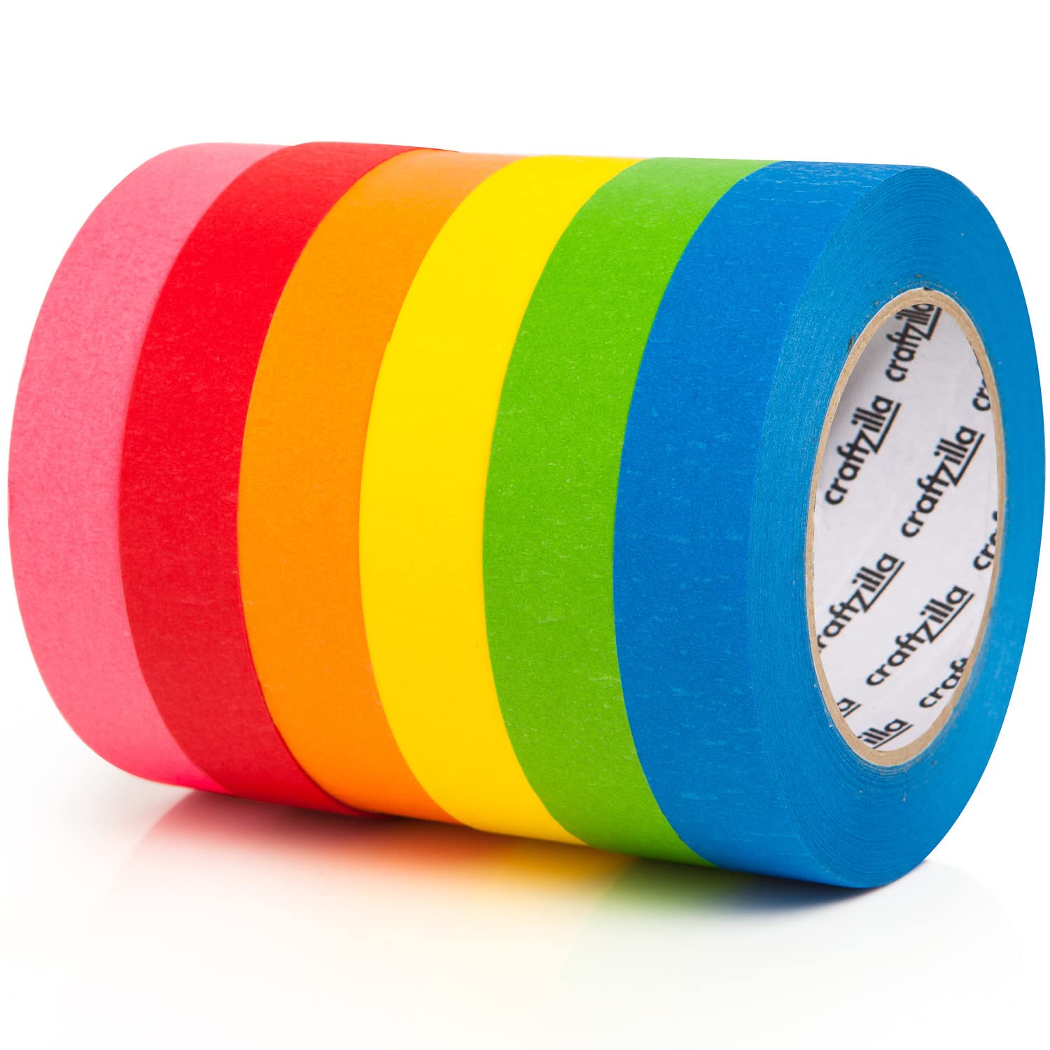 Craftzilla Colored Masking Tape — 6-Color Rolls, 990