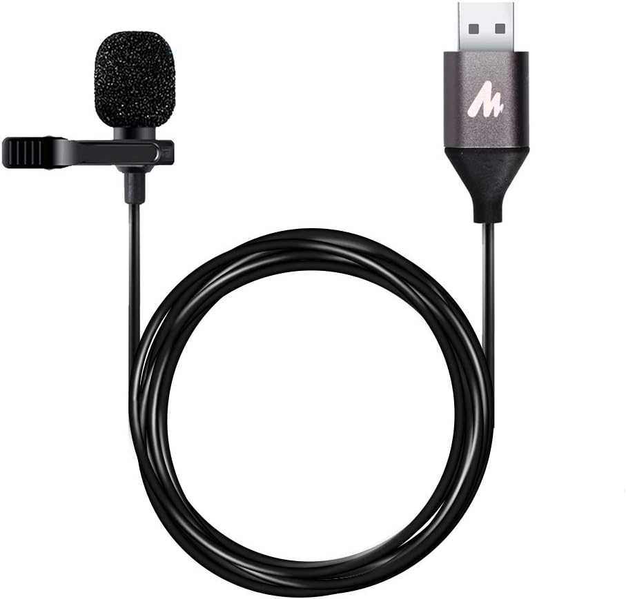 MAONO USB Lavalier Microphone, 192KHZ/24BIT Plug & Play