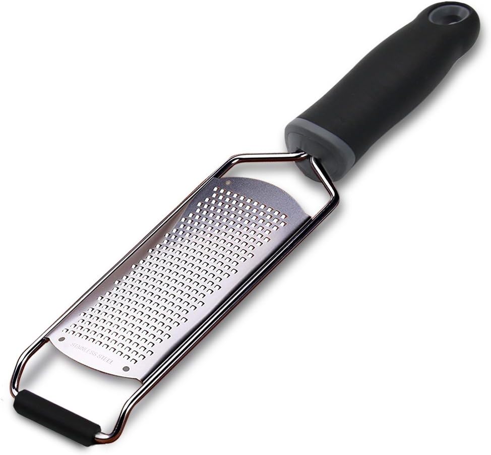 ALLWIN-HOUSEWARE Stainless Steel Cheese Grater, Ergonomic Soft Handle