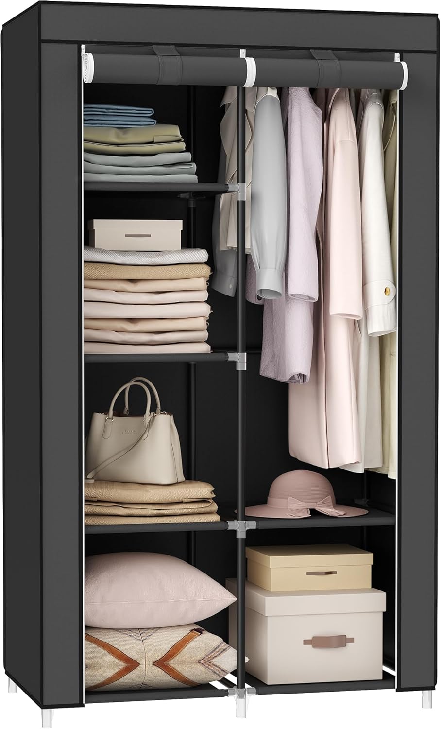SONGMICS Portable Closet, Fabric Wardrobe, Clothes Rack with
