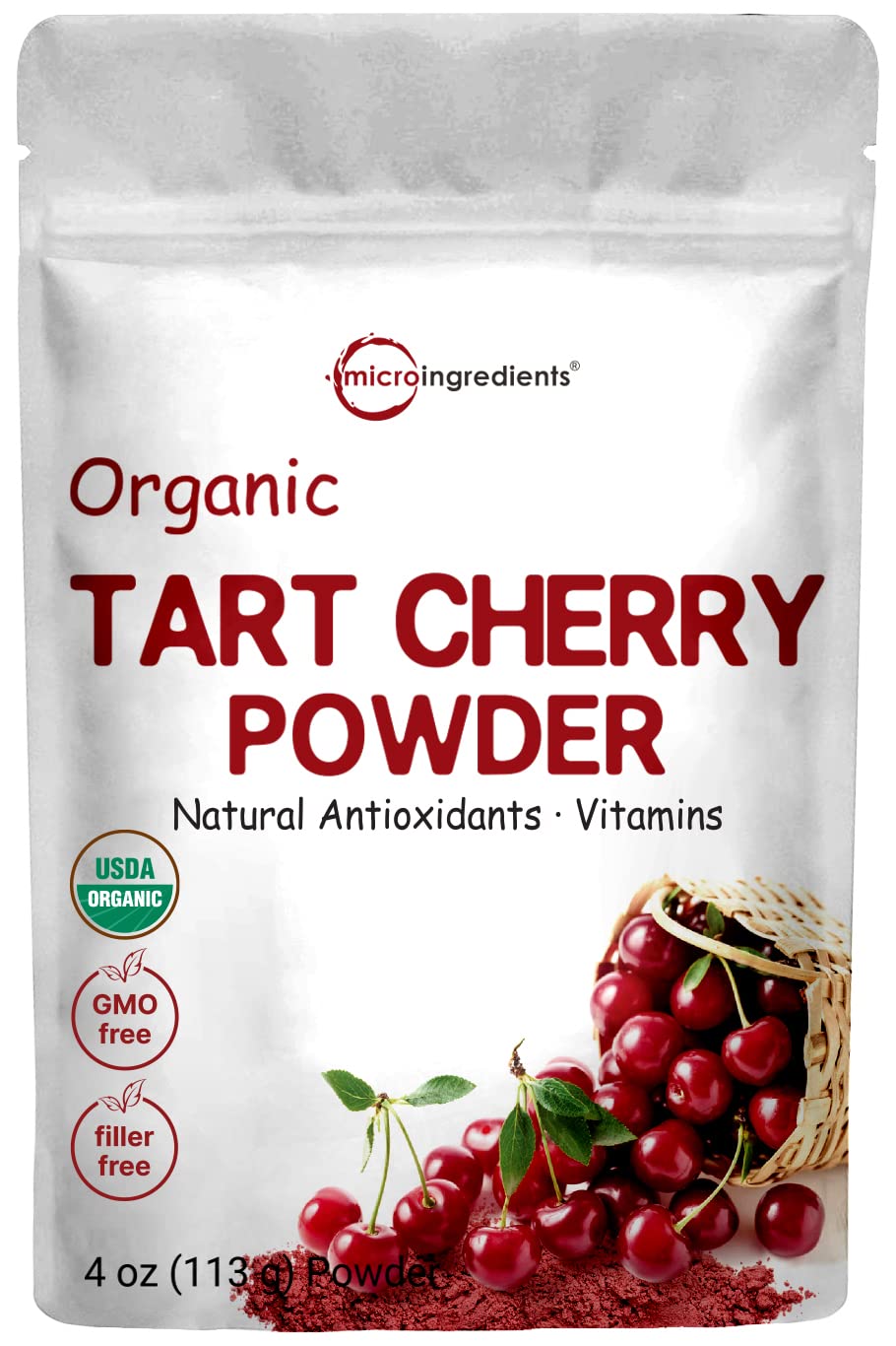 Micro Ingredients Organic Tart Cherry Powder, 4oz |