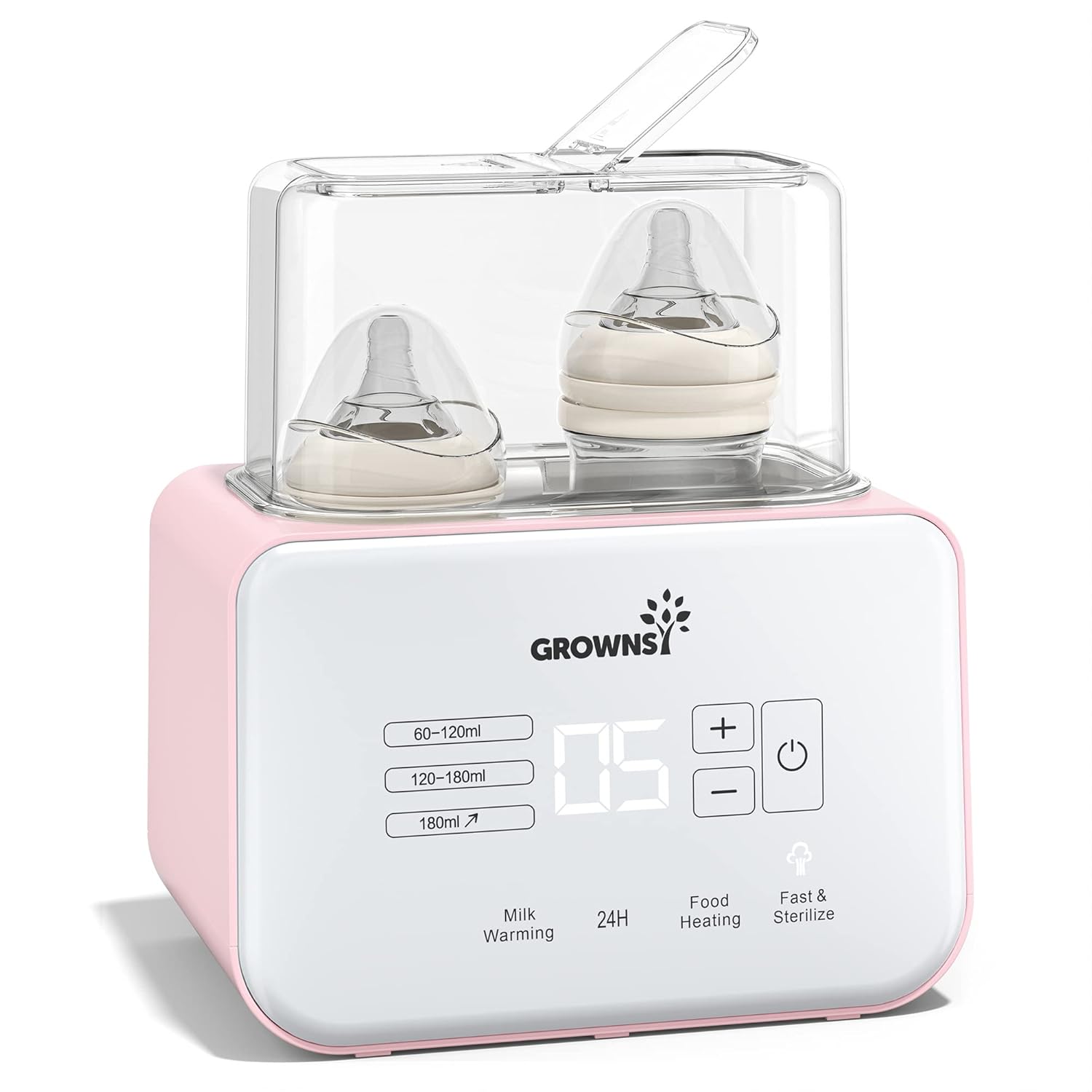Gronwsy 8-in-1 Baby Bottle Warmer with Timer for