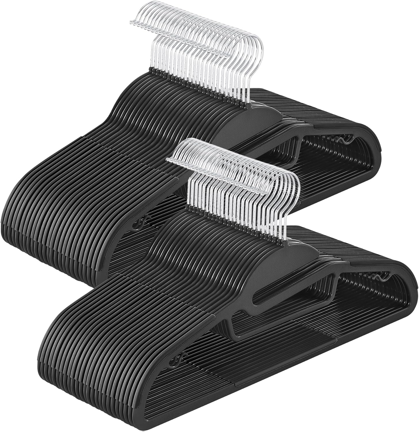 SONGMICS 50 Pack Coat Hangers, Heavy-Duty Plastic Suit