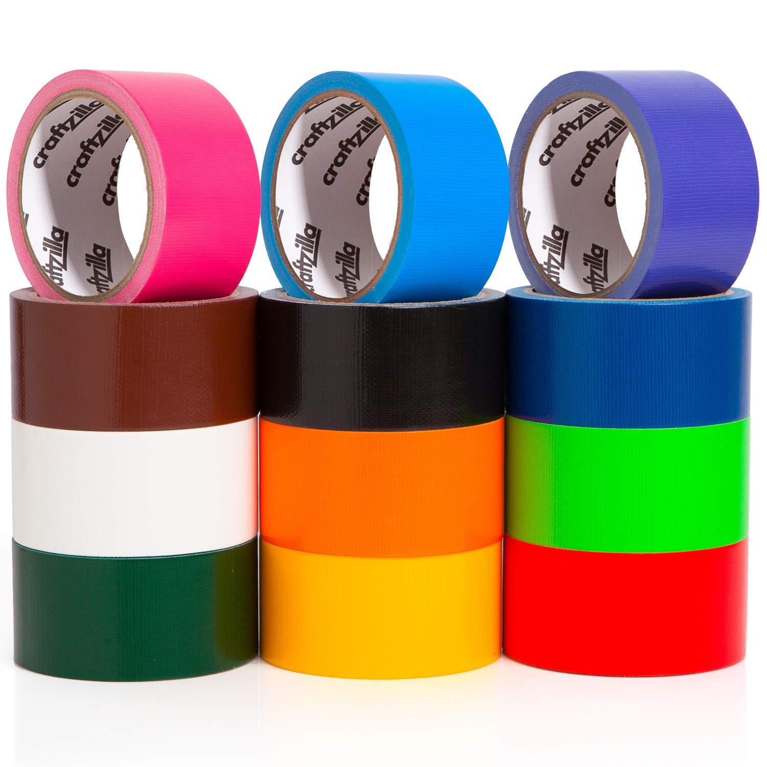 Craftzilla Rainbow Colored Duct Tape — 12-Pack, 15