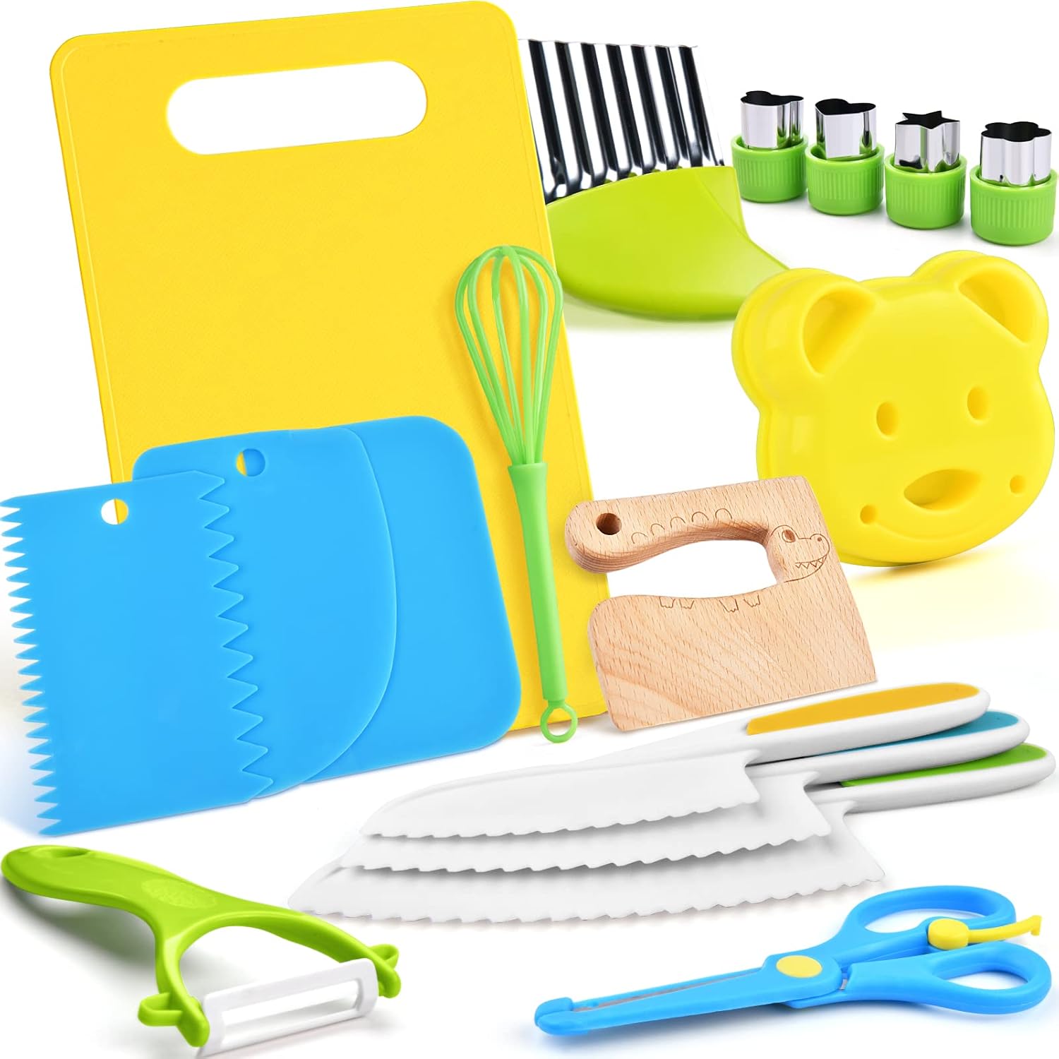 17PCS Montessori Real Cooking Set for Kids Ages