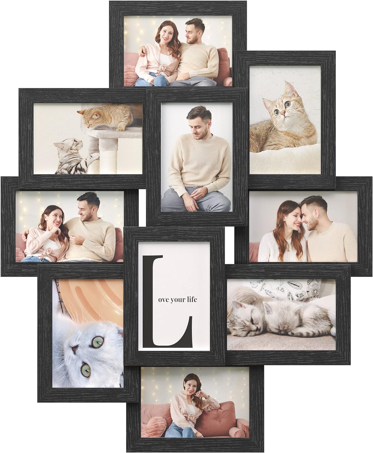 SONGMICS 4x6 Collage Picture Frames, 10-Pack Photo Collage