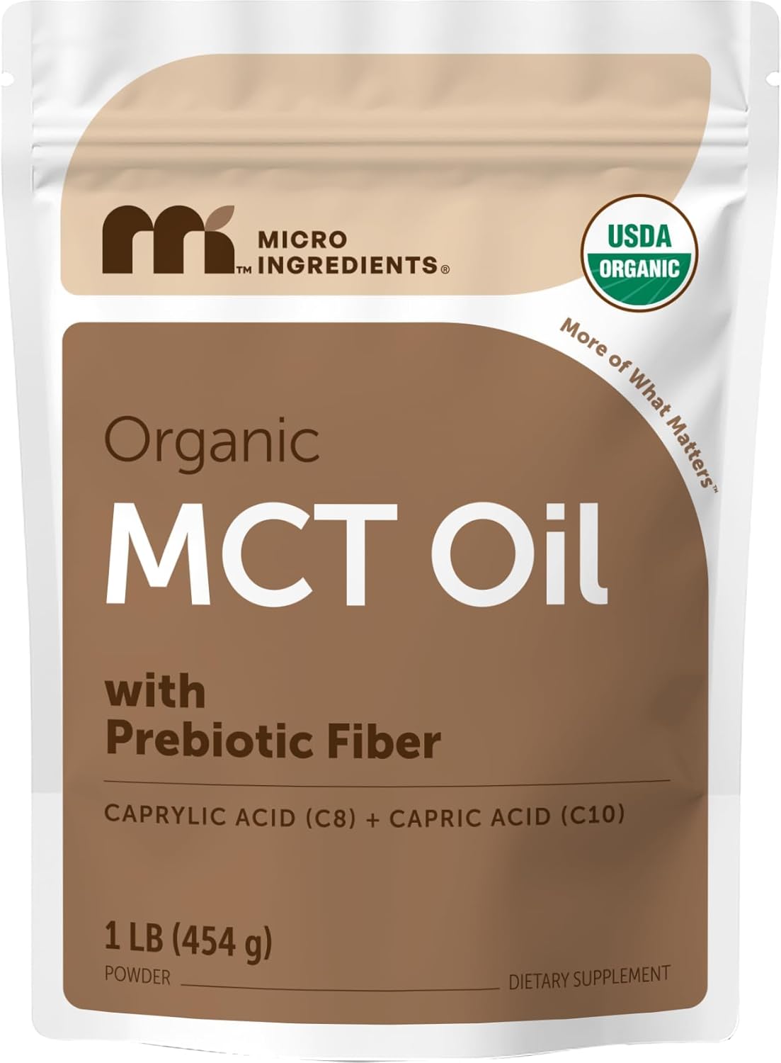 Micro Ingredients Organic MCT Oil Powder with Prebiotic