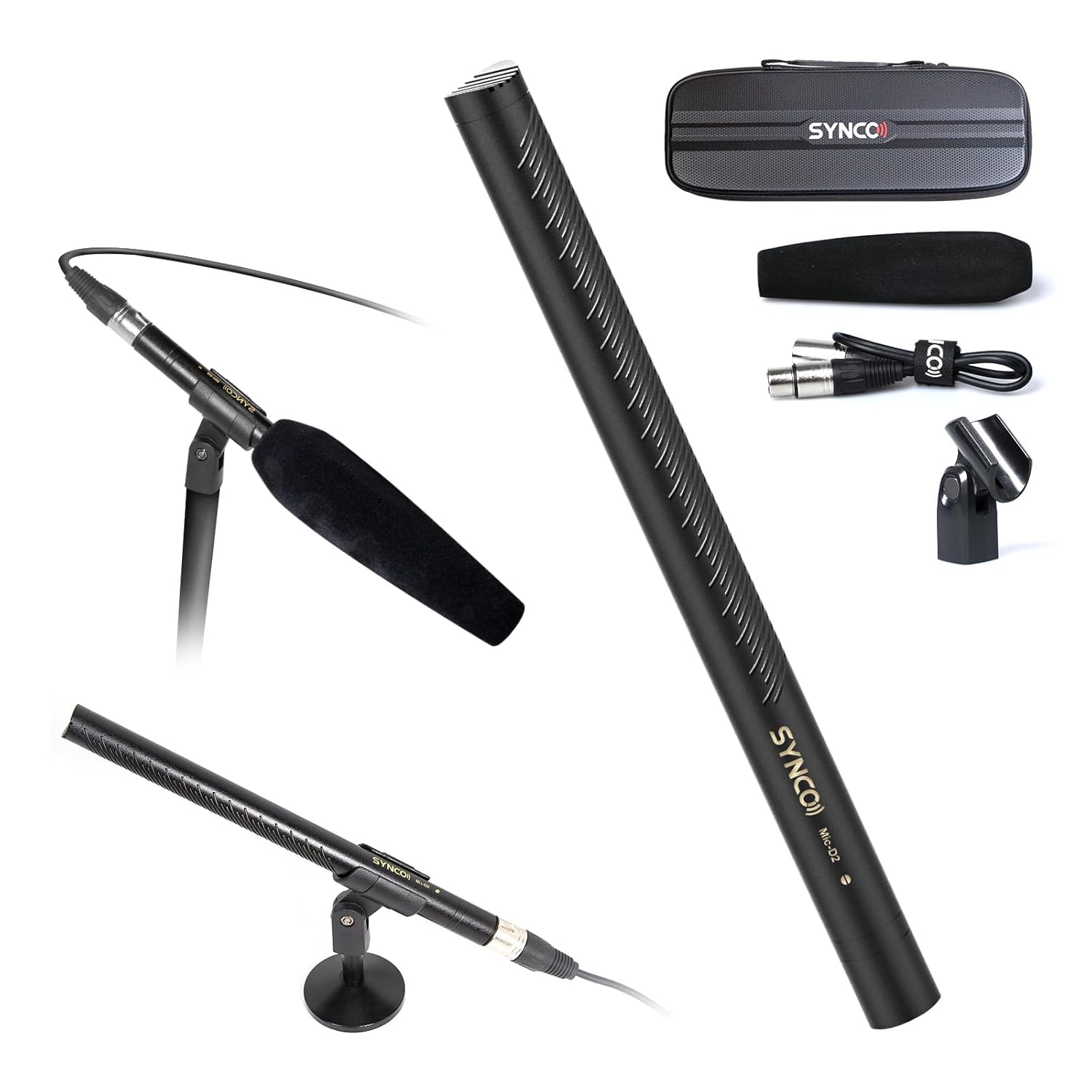 SYNCO XLR Shotgun Microphone, D2 Mic Hyper Cardioid