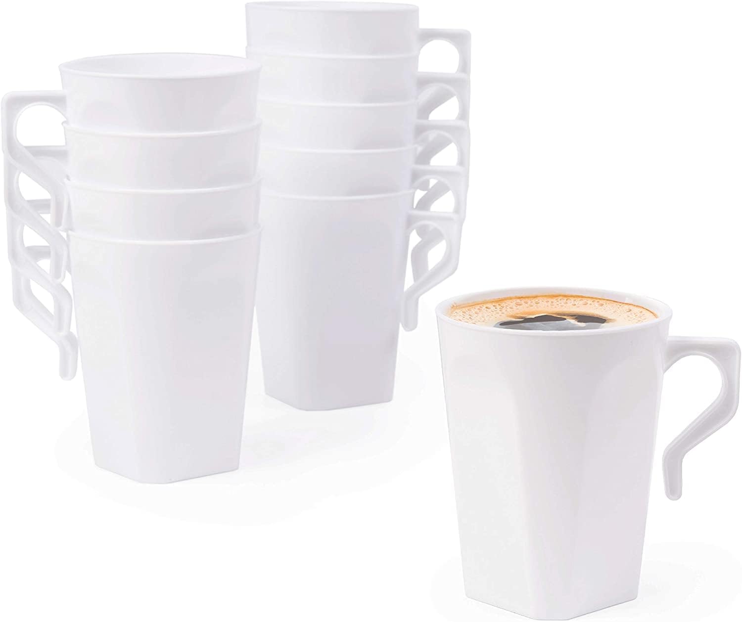 MATANA 50 Pack 9 Oz Small Plastic Coffee