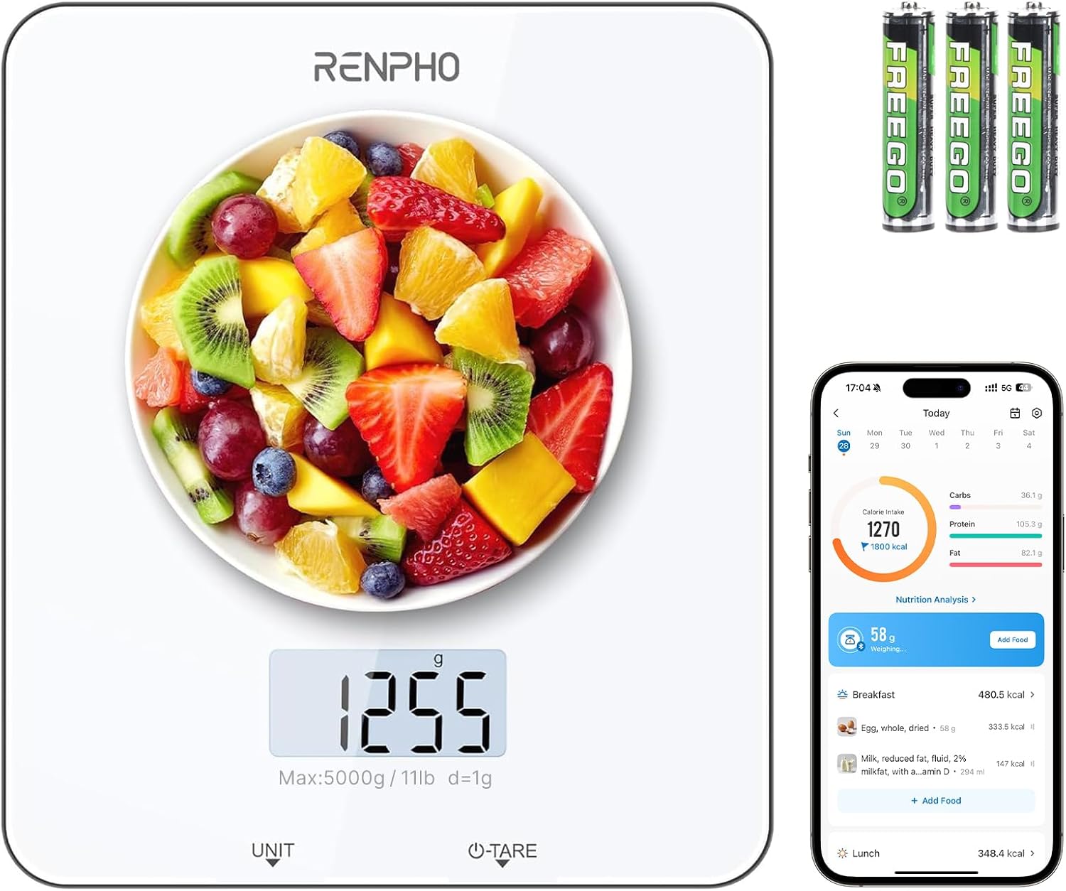 RENPHO Food Scale with Nutritional Calculator, Digital Kitchen