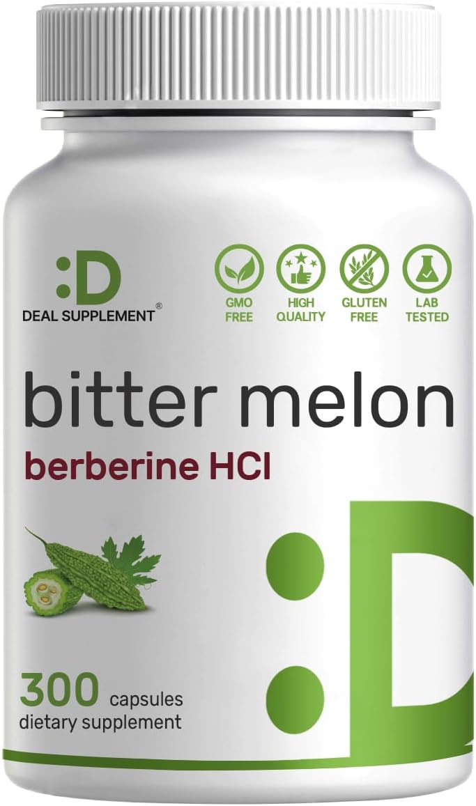 Bitter Melon with Berberine Supplement, 15,000mg Per Serving,