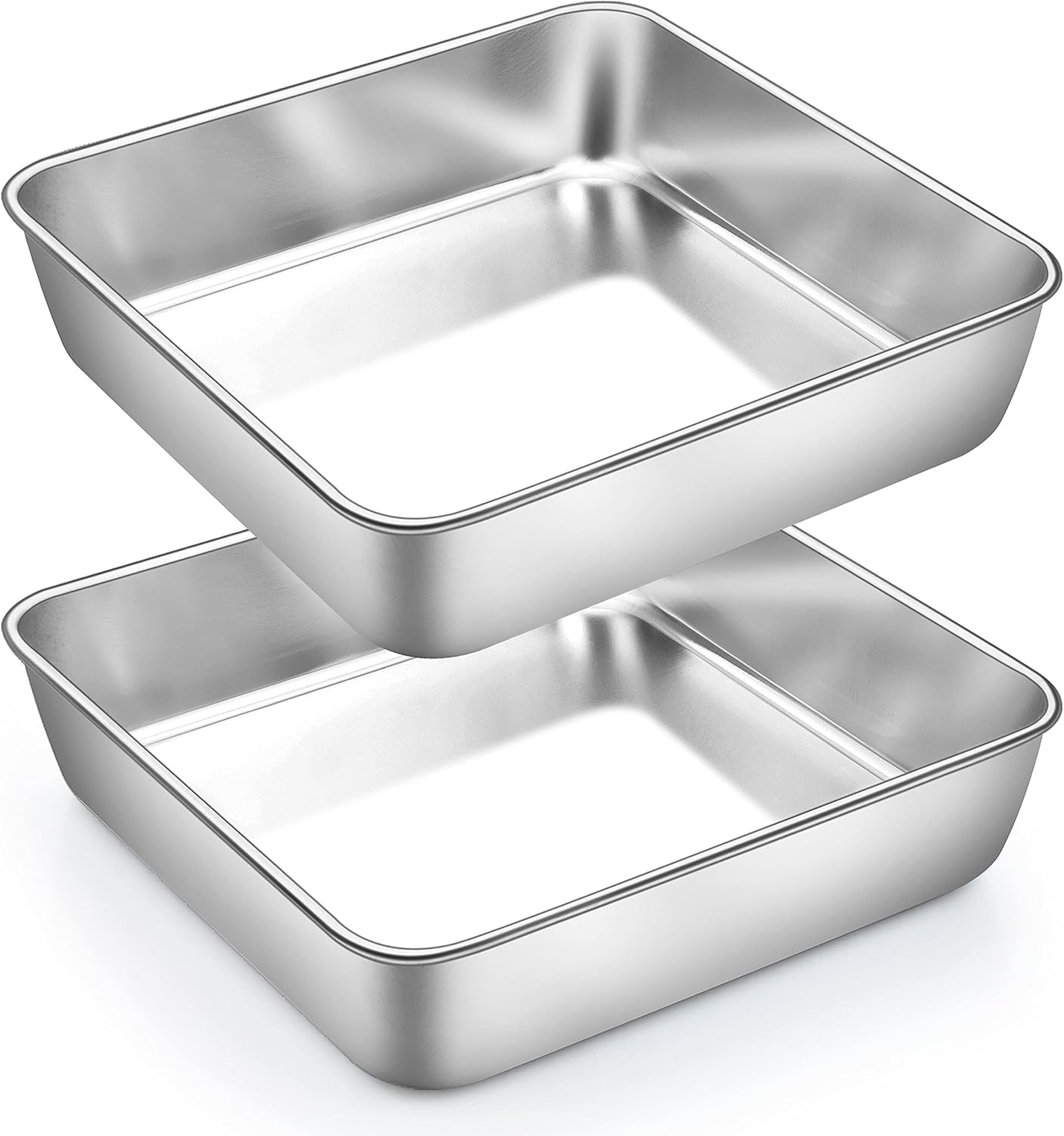 TeamFar 8 x 8 Inch Square Baking Pan,
