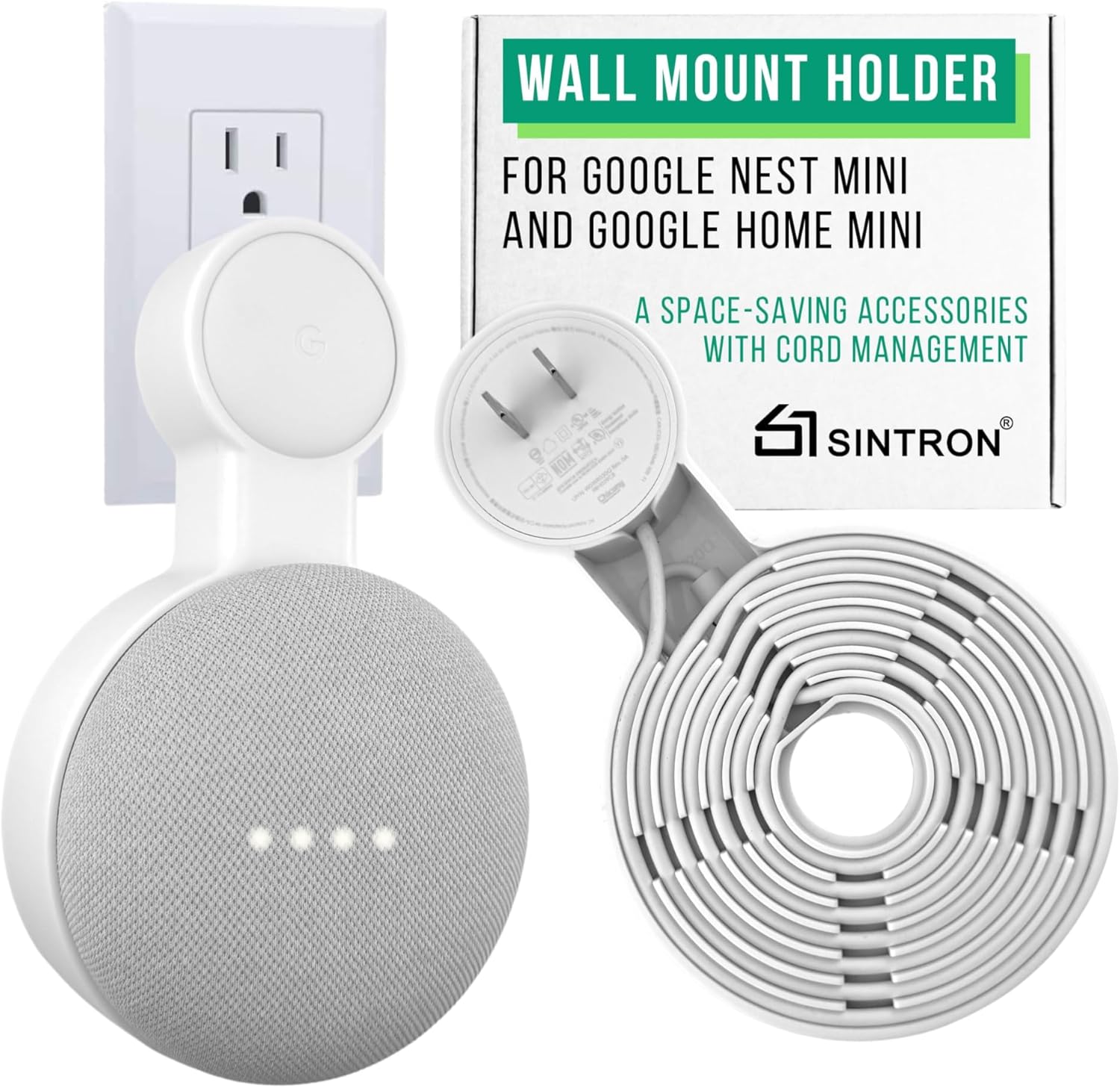 Sintron Outlet Wall Mount Holder for Google Nest