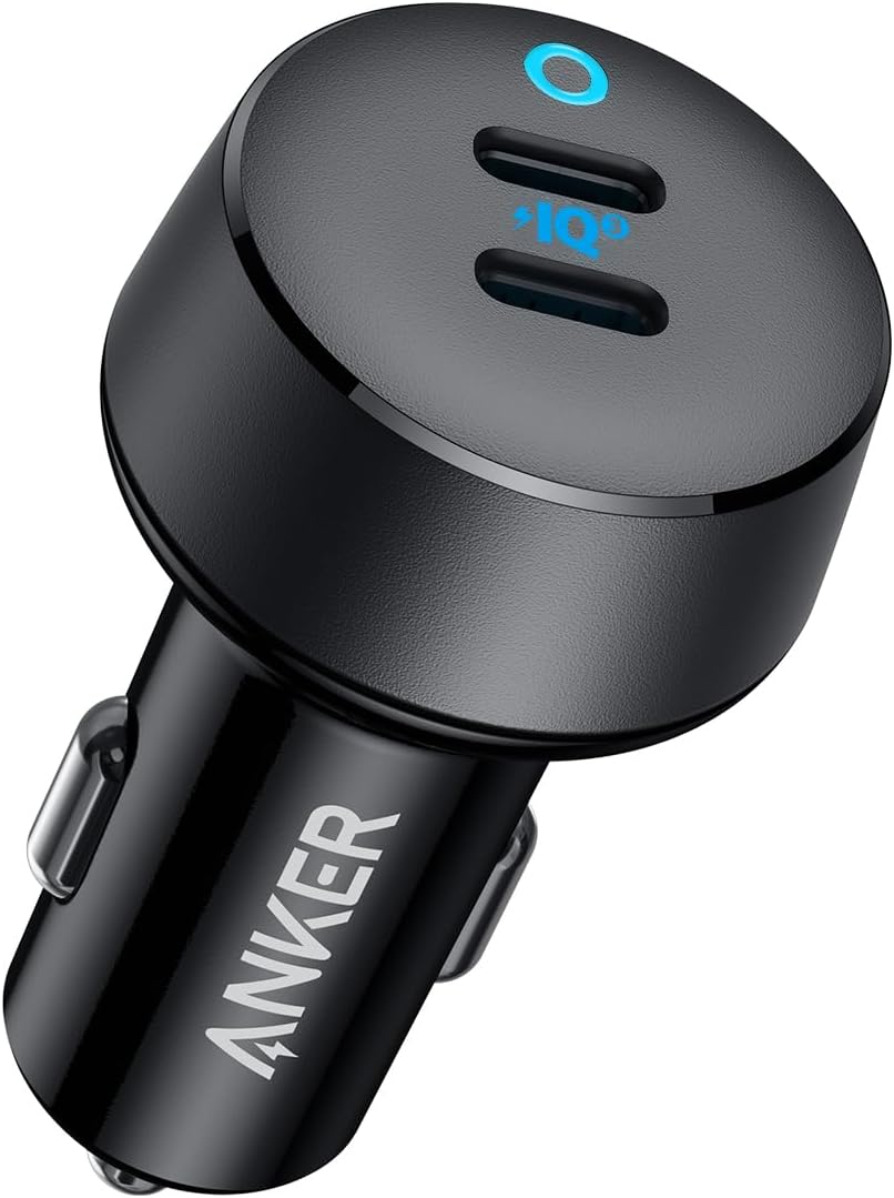 Anker USB C Car Charger, 40W 2-Port PowerIQ