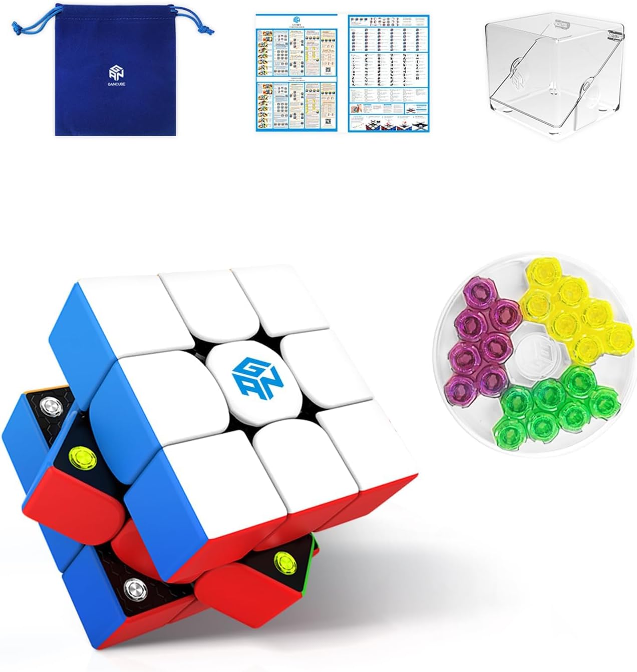 GAN 356 M, 3x3 Magnetic Speed Cube Stickerless