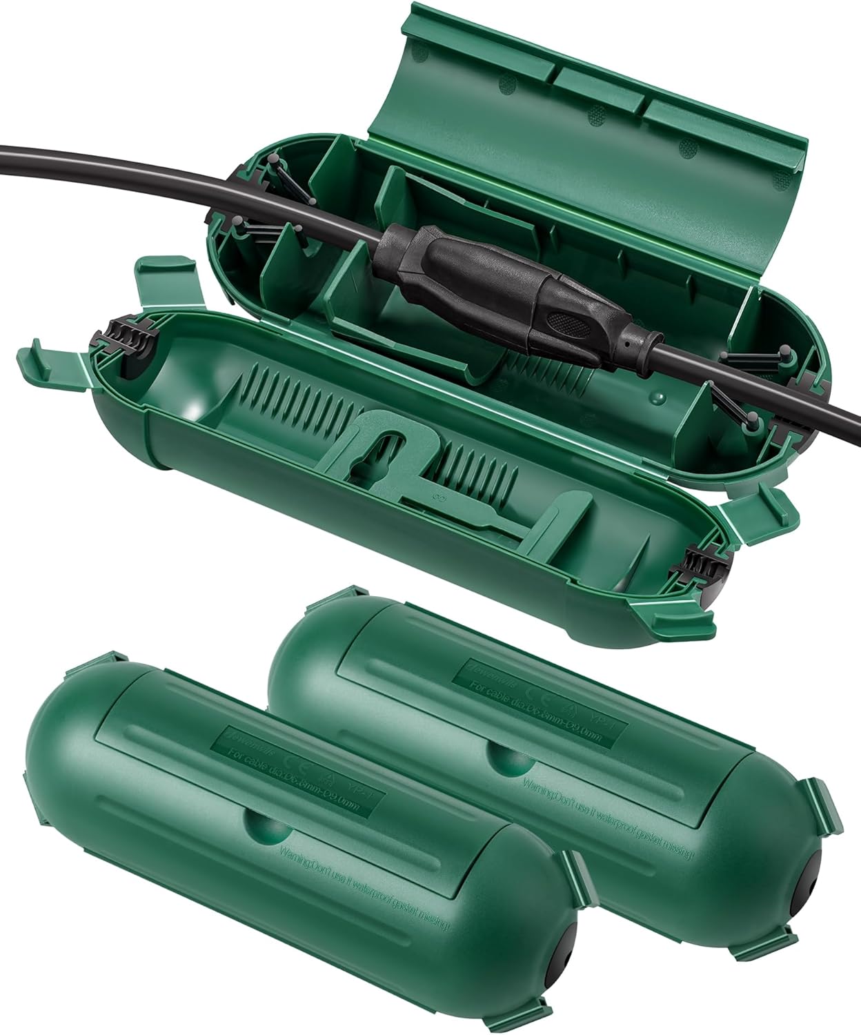DEWENWILS 3 Pack Outdoor Extension Cord Cover, Waterproof