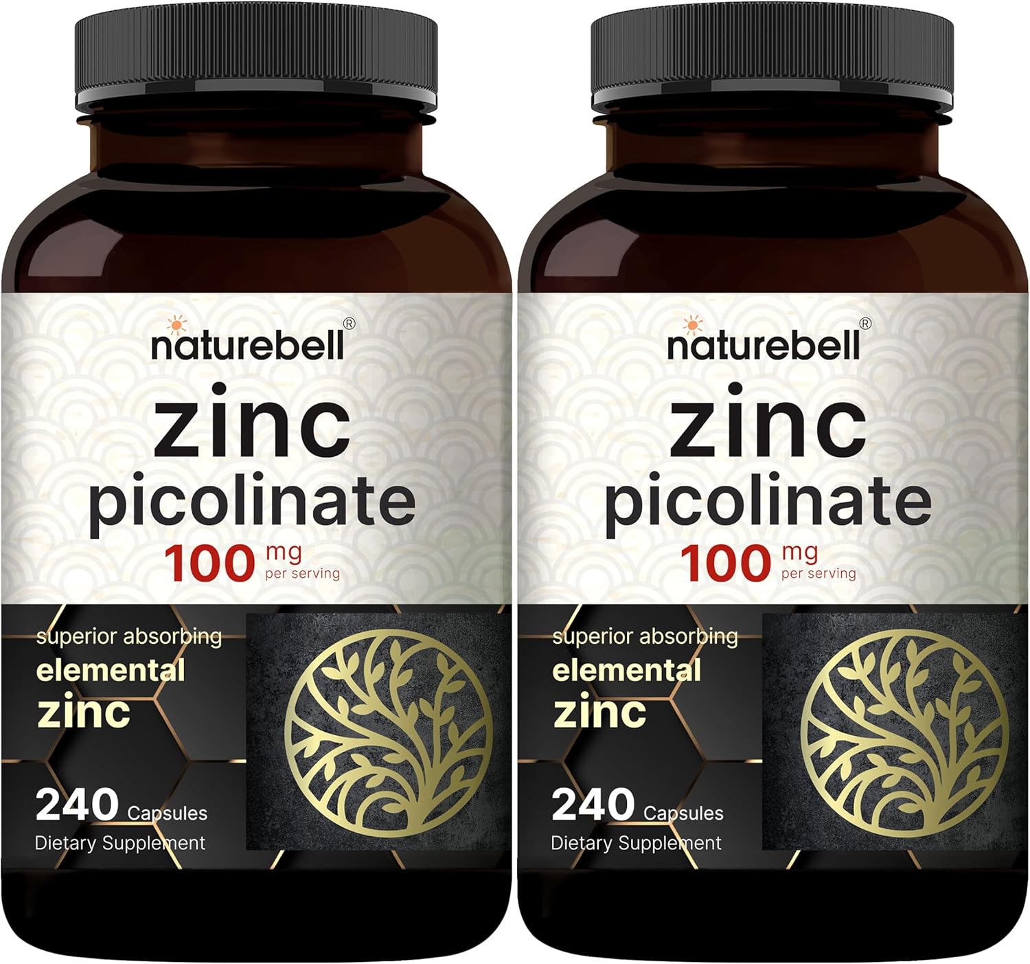 2 Pack Maximum Strength Zinc 100mg, Zinc Picolinate