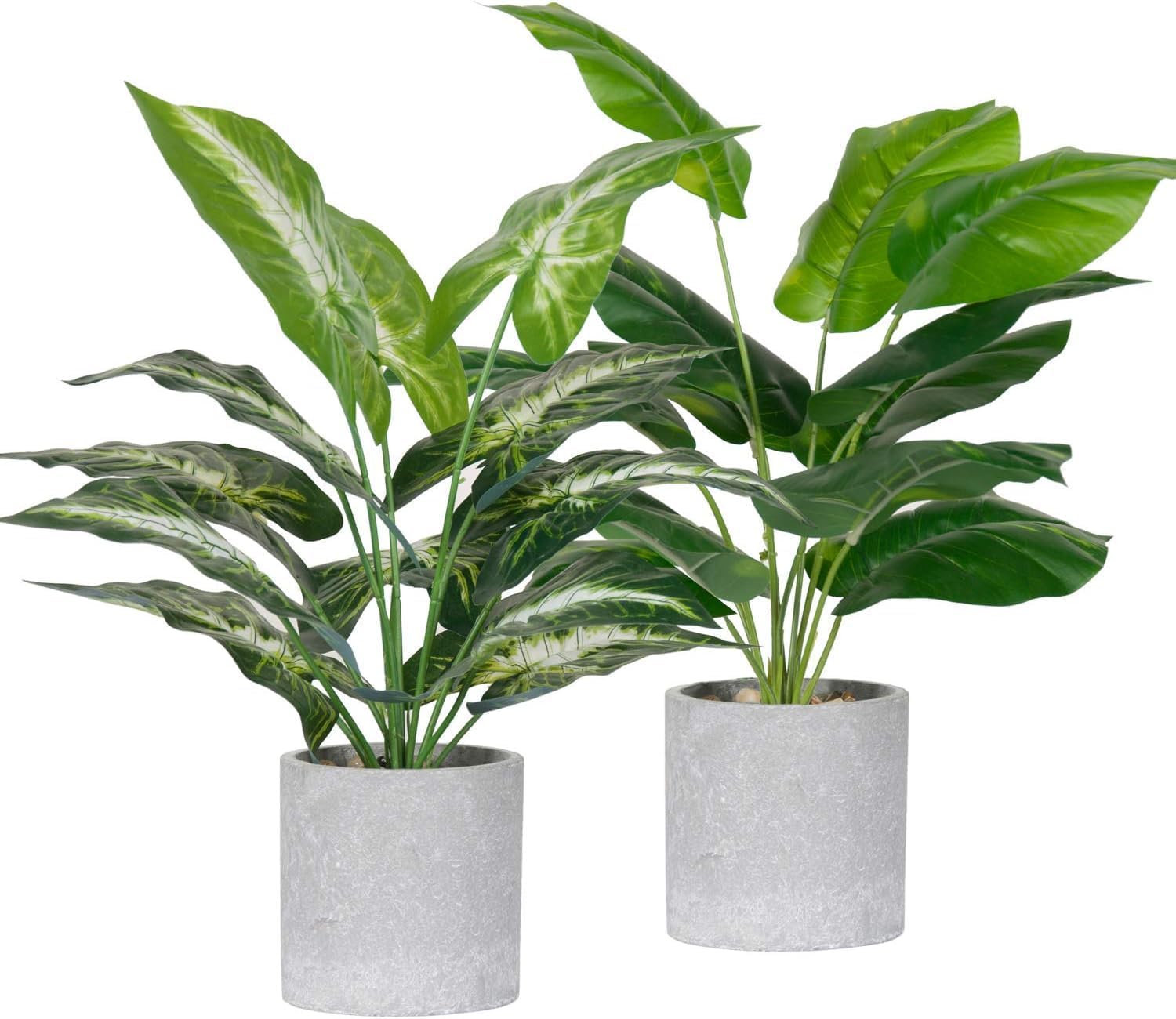 Der Rose 2 Pack Fake Plants Artificial Tropical