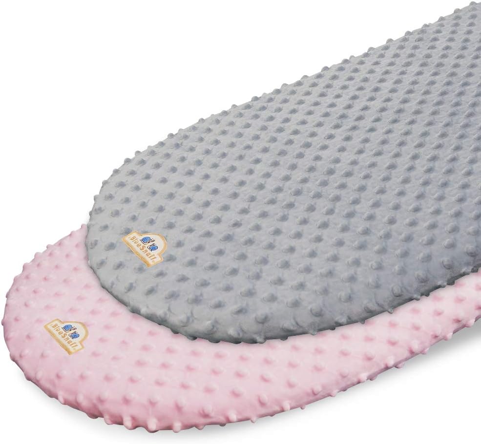 BlueSnail Soft and Stretchy Minky Bassinet Fitted Sheet,