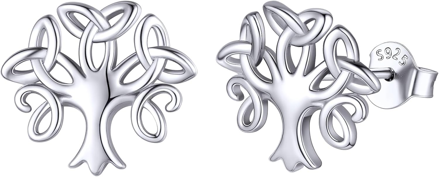 ChicSilver Celtic Earrings for Women Hypoallergenic Sterling Silver