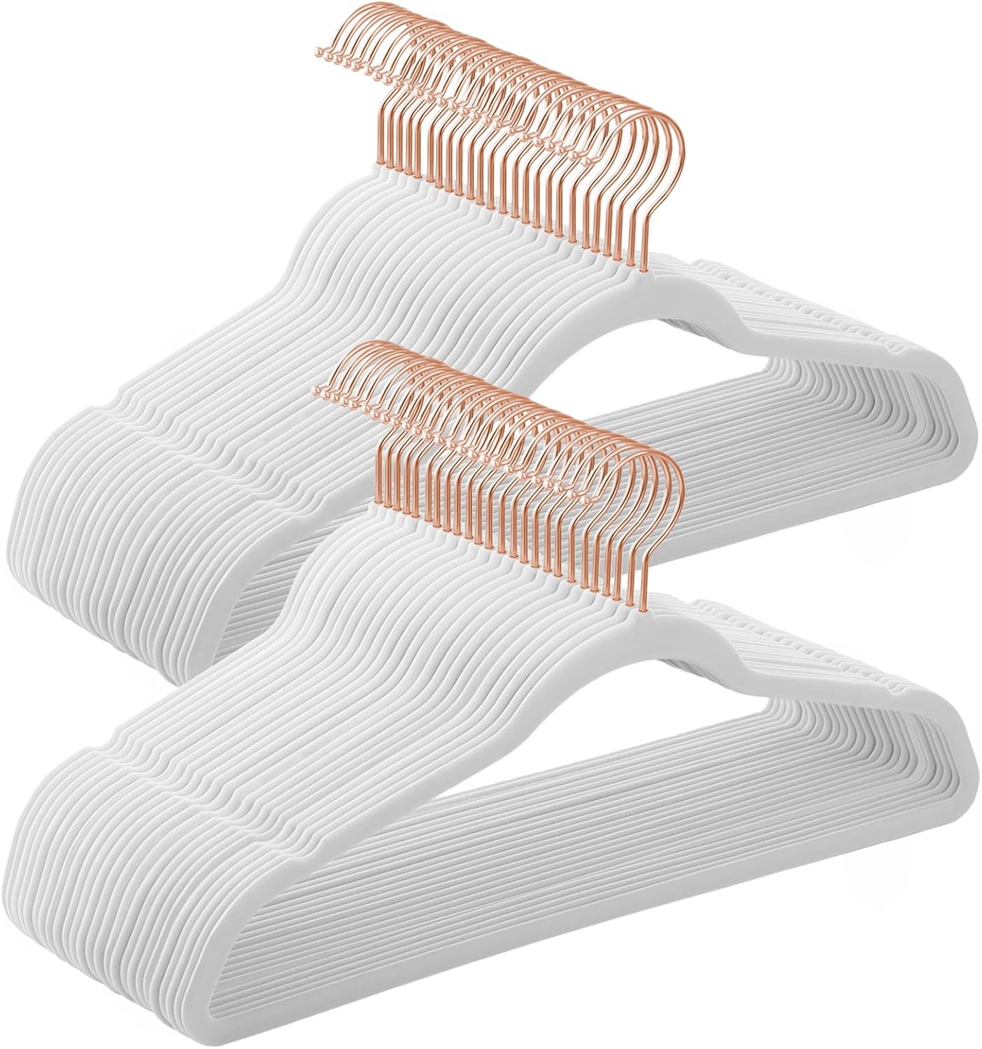 SONGMICS Slim Velvet Hangers, Non-Slip Clothes Hangers with