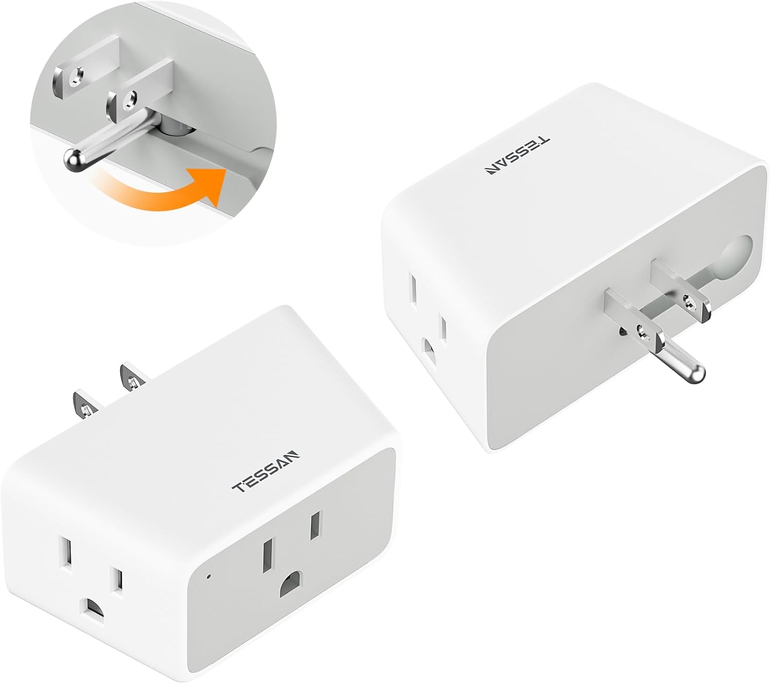 Multi Plug Wall Outlet Extender 2 Packs, TESSAN