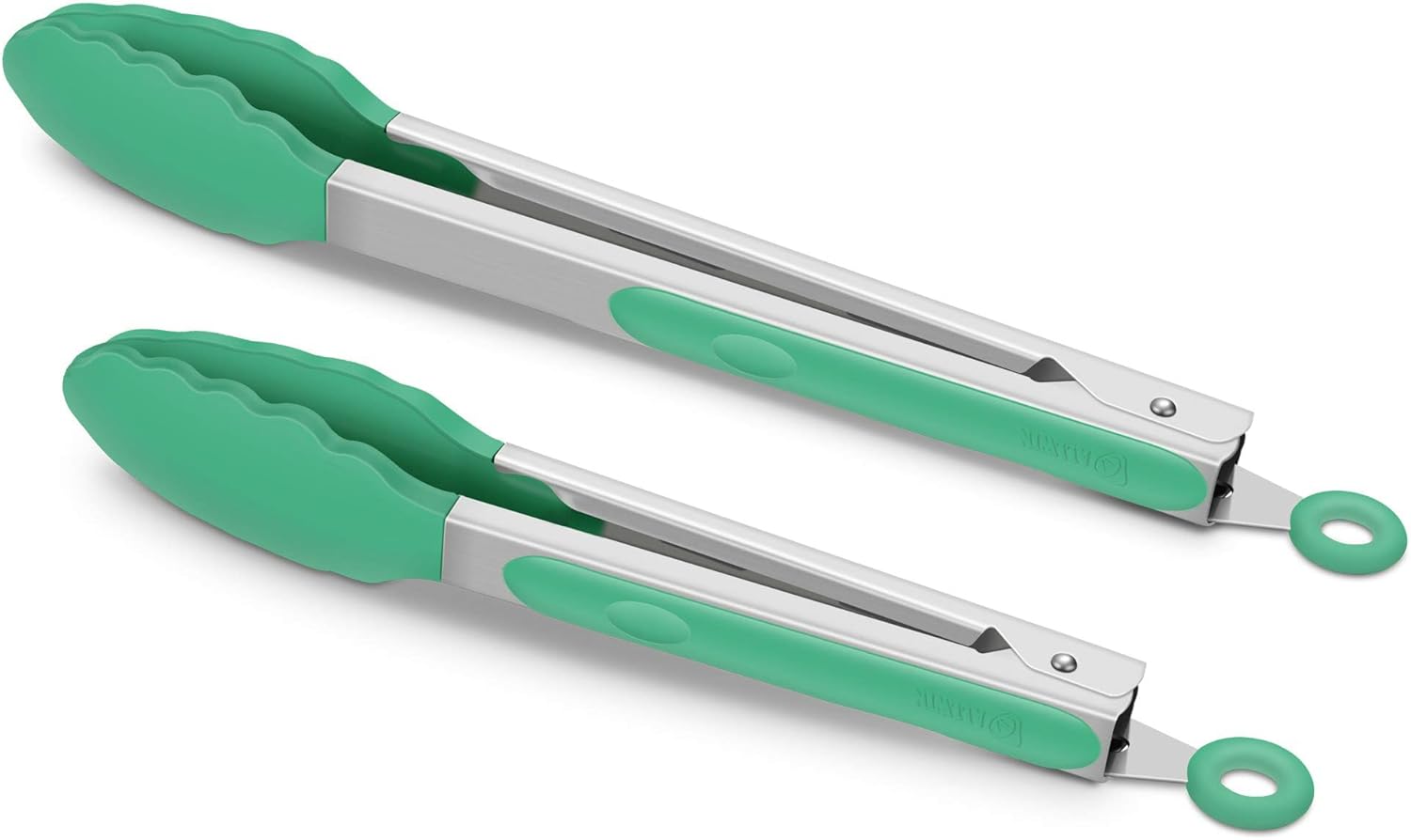 Silicone Kitchen Tongs, 2-Pack (9" & 12"), Heat-Resistant