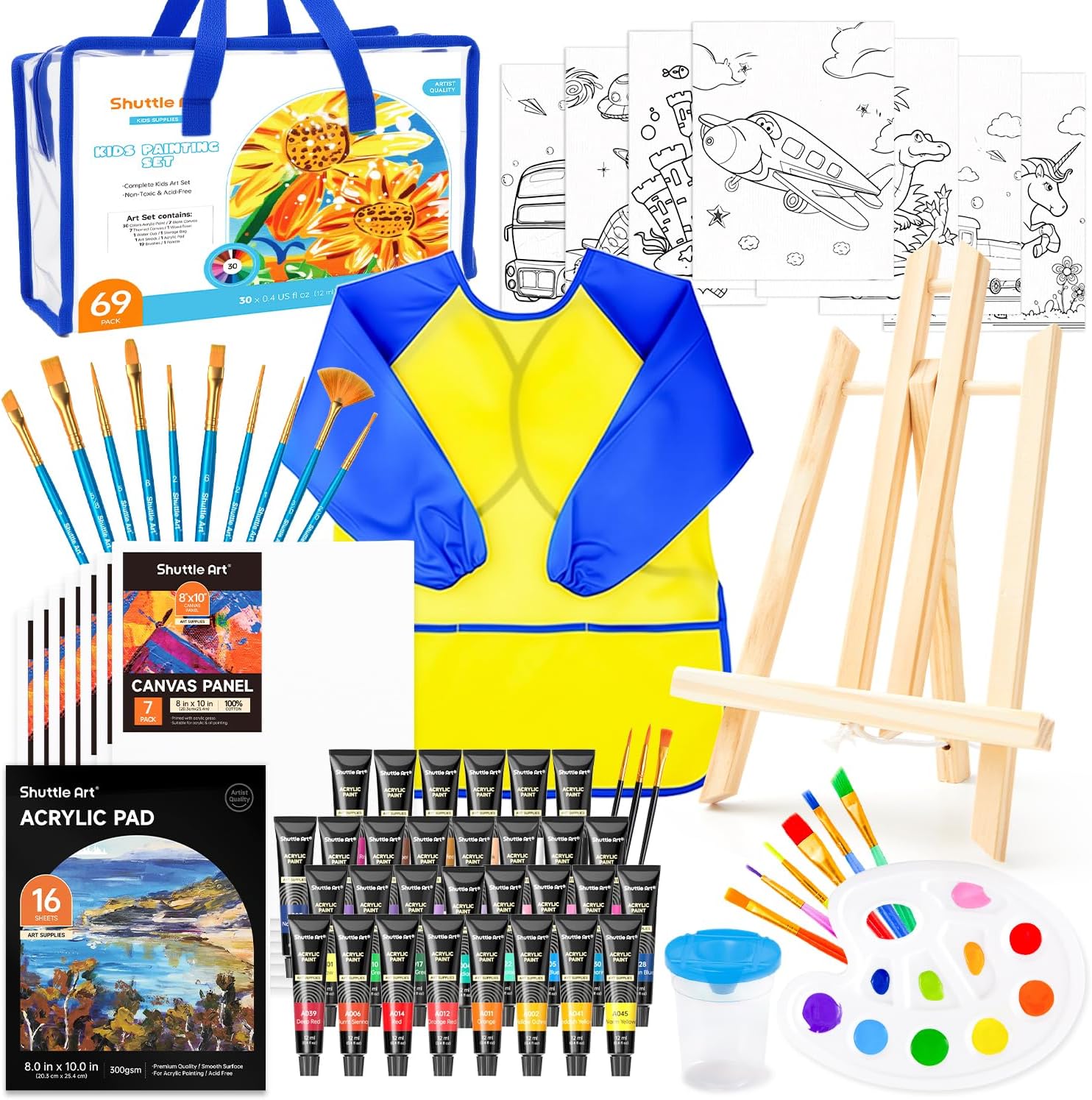 Shuttle Art 69 Pack Kids Paint Set with