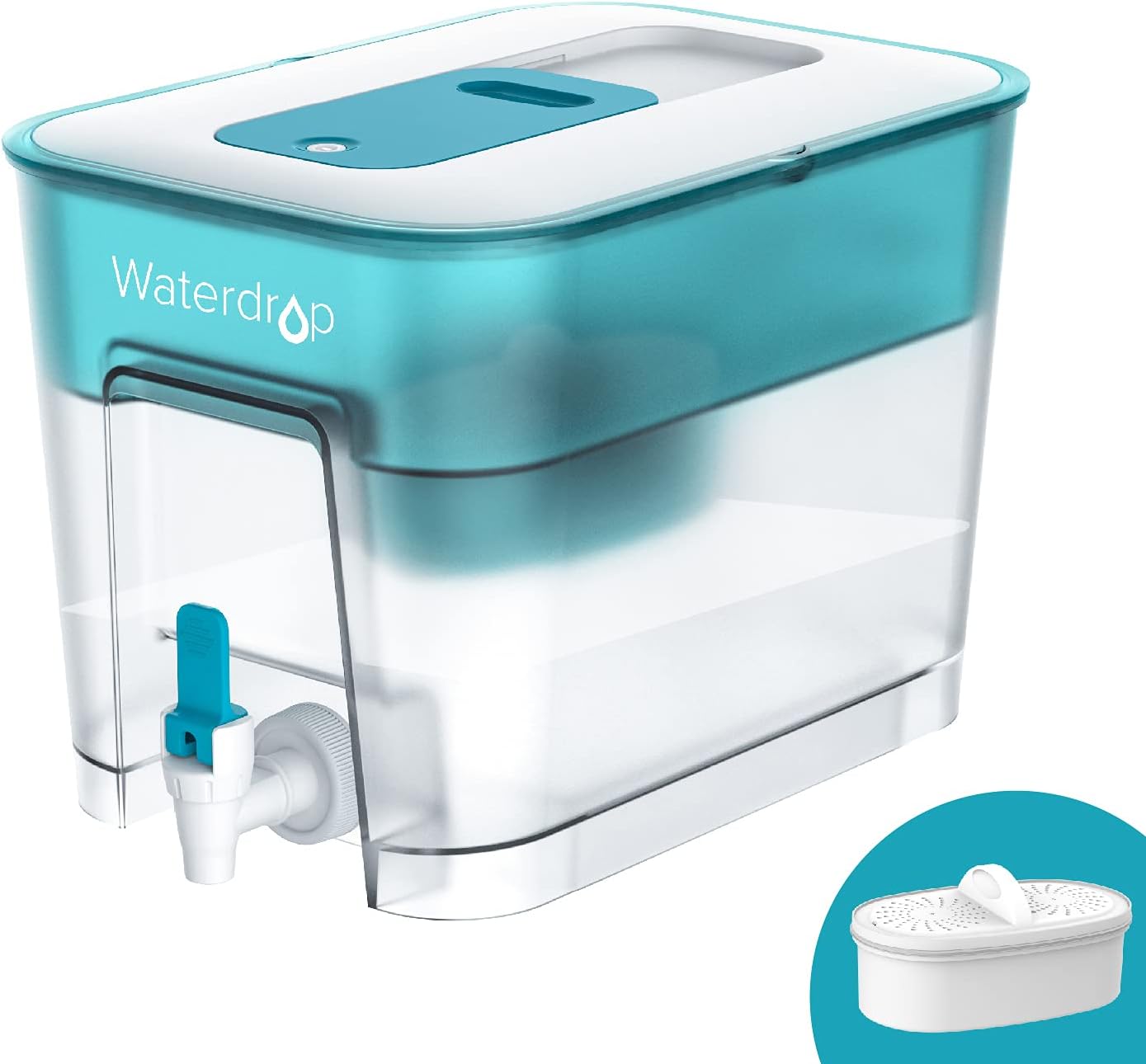 Waterdrop WFD-22B Large Water Filter Dispenser, 40-Cup Water