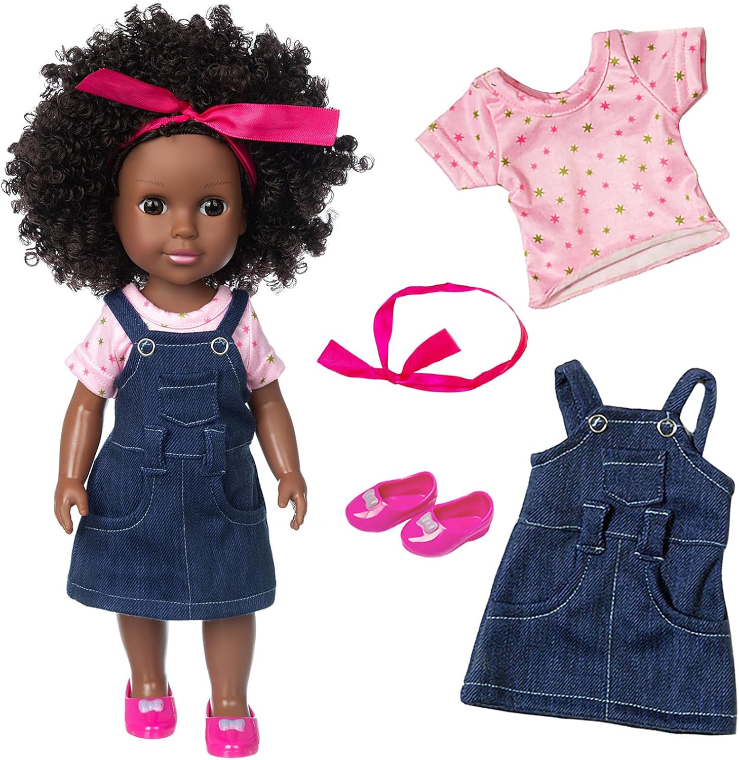 Ecore Fun 14.5" African Baby Girl Doll with