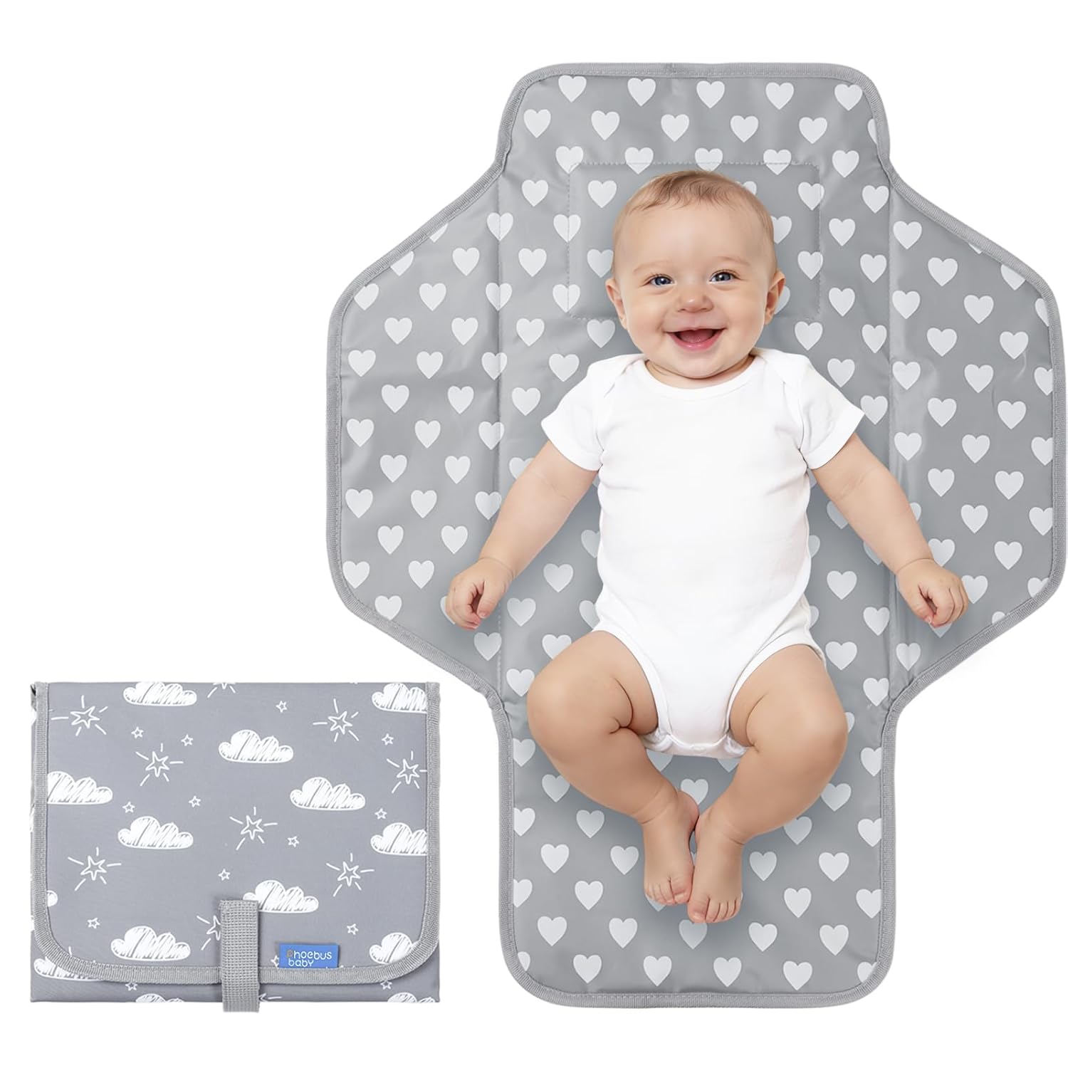 Baby Portable Changing Pad Travel - Waterproof Compact