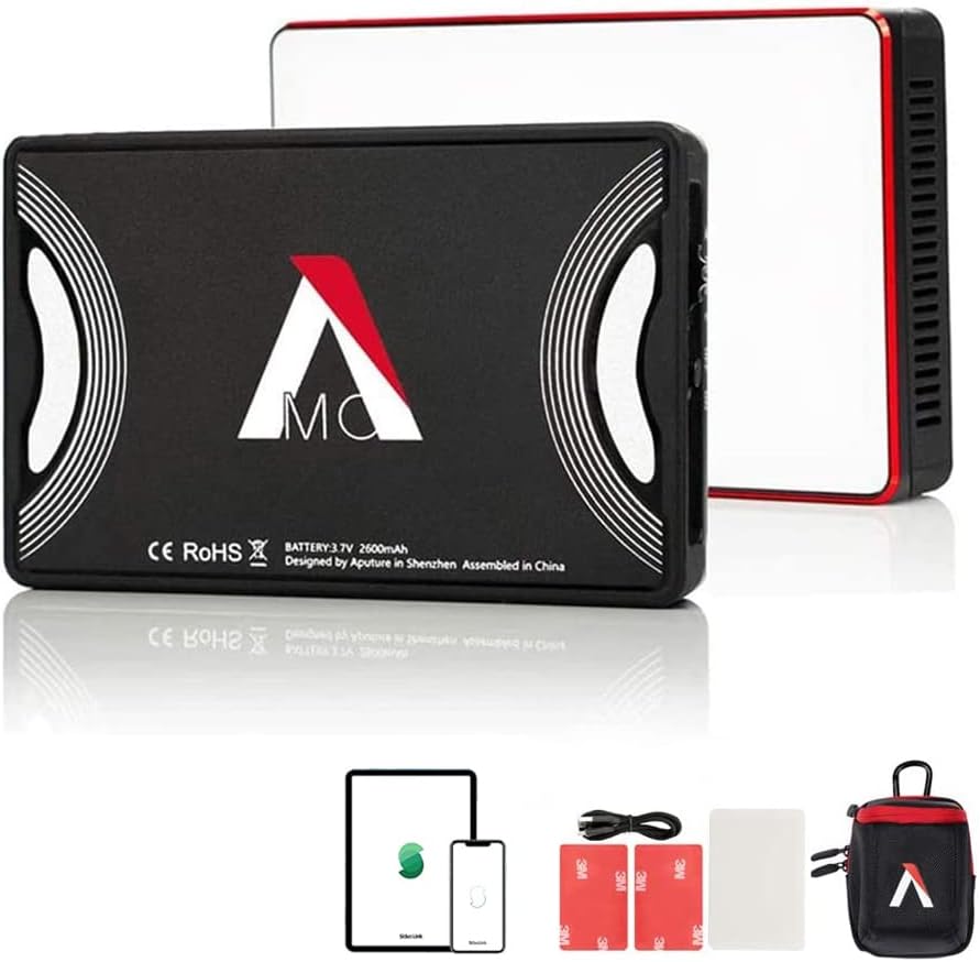 Aputure MC RGBWW On Camera Video Light, CRI/TLCI