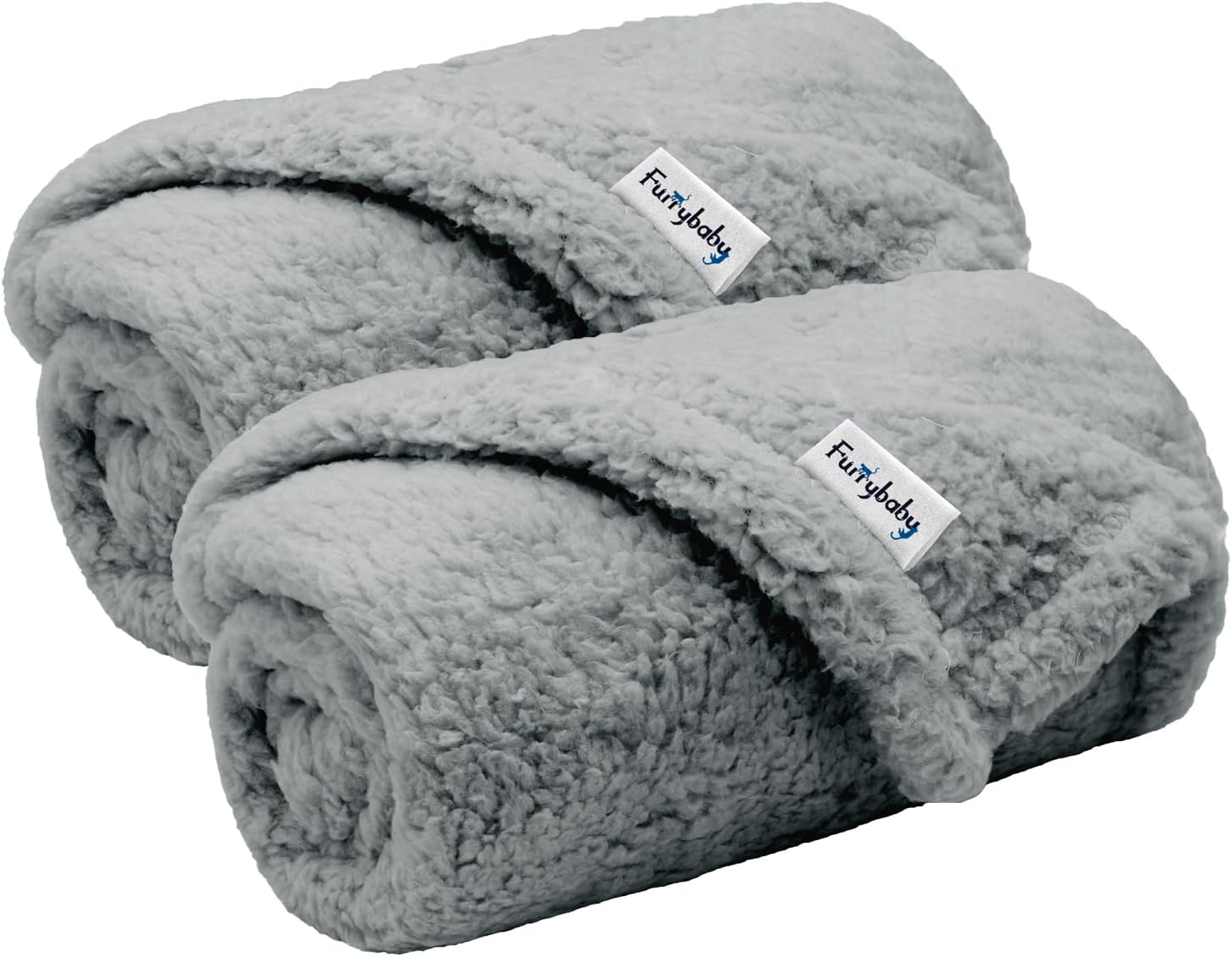 FurryBaby 2-Pack Pet Blankets for Small Dogs and