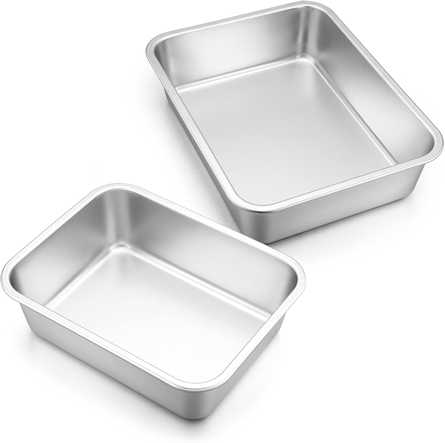 Deep Lasagna Pan Set of 2, E-far Stainless