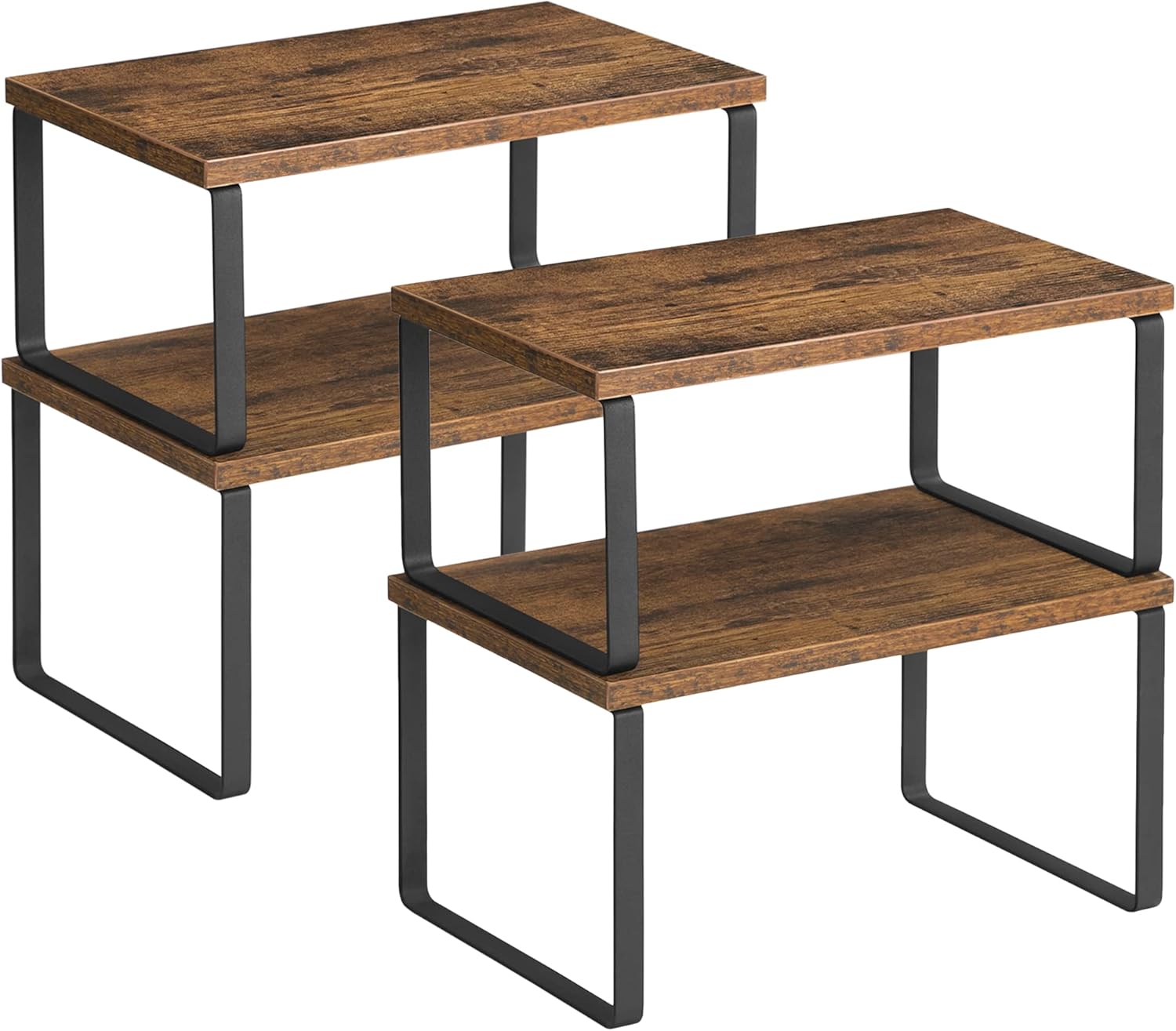 SONGMICS Cabinet Organizer Shelf, Set of 4 Kitchen
