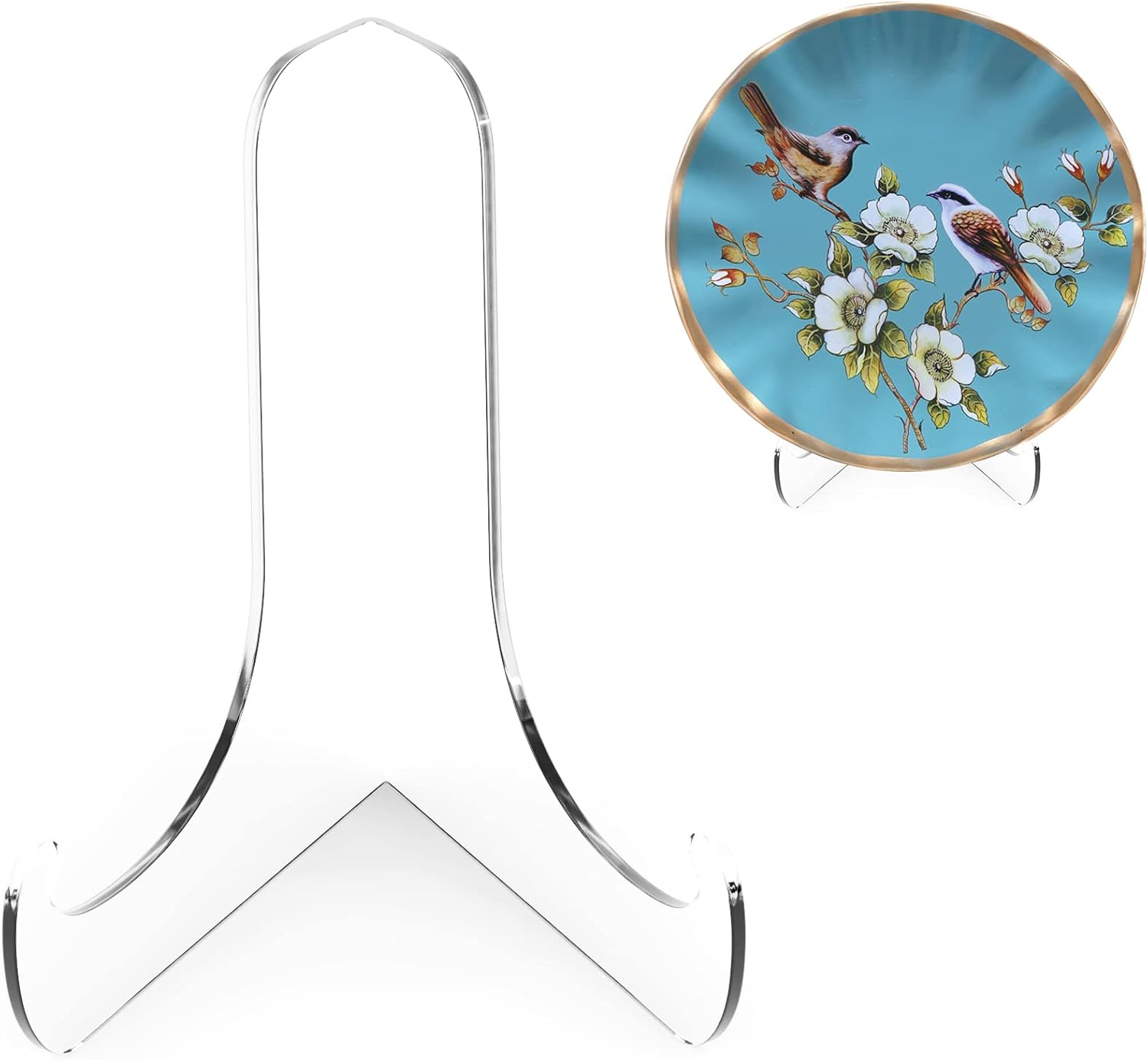 Boloyo 60-Degree Angle Acrylic Plate Display Stand ,